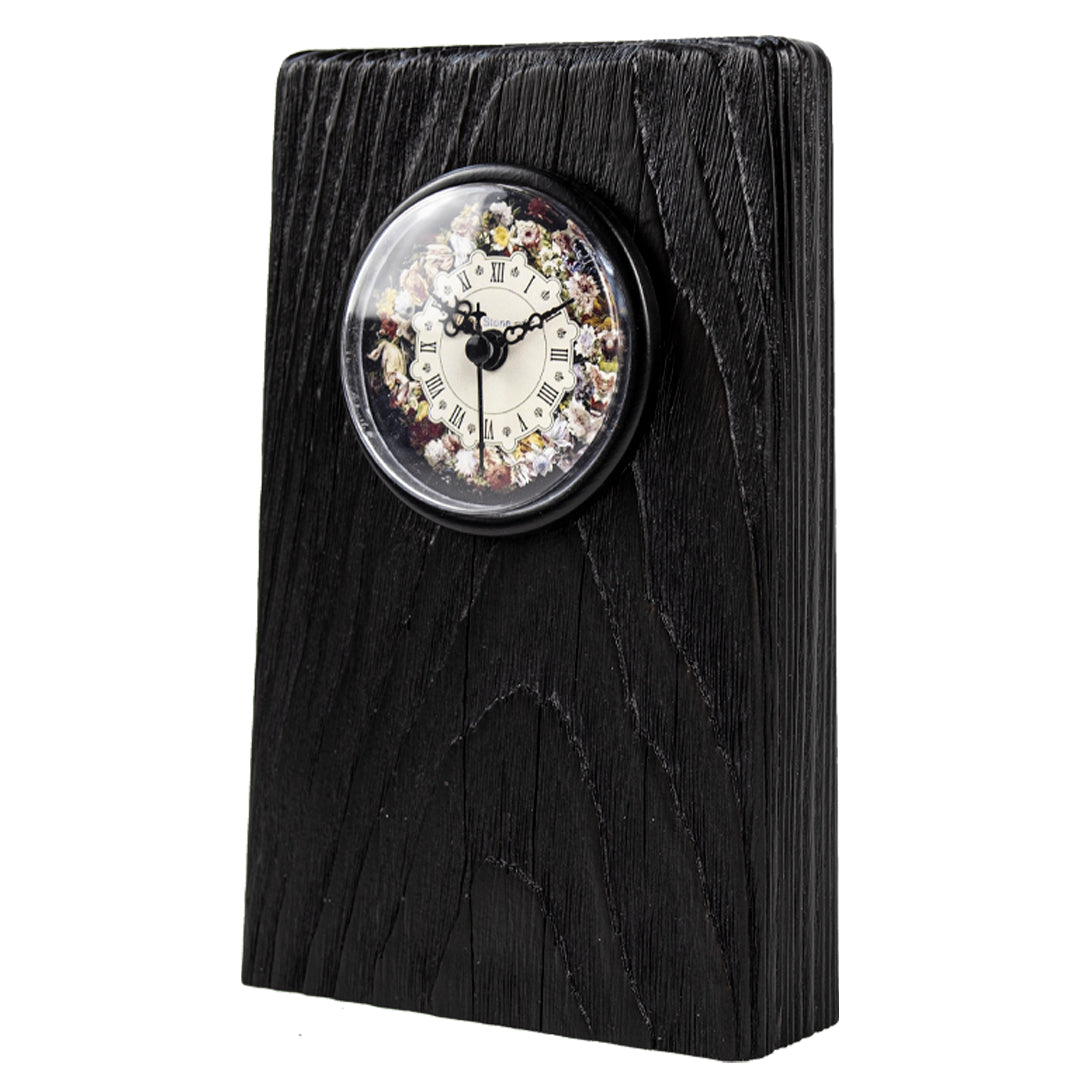 Köknar Ağacı Siyah Masa Saati