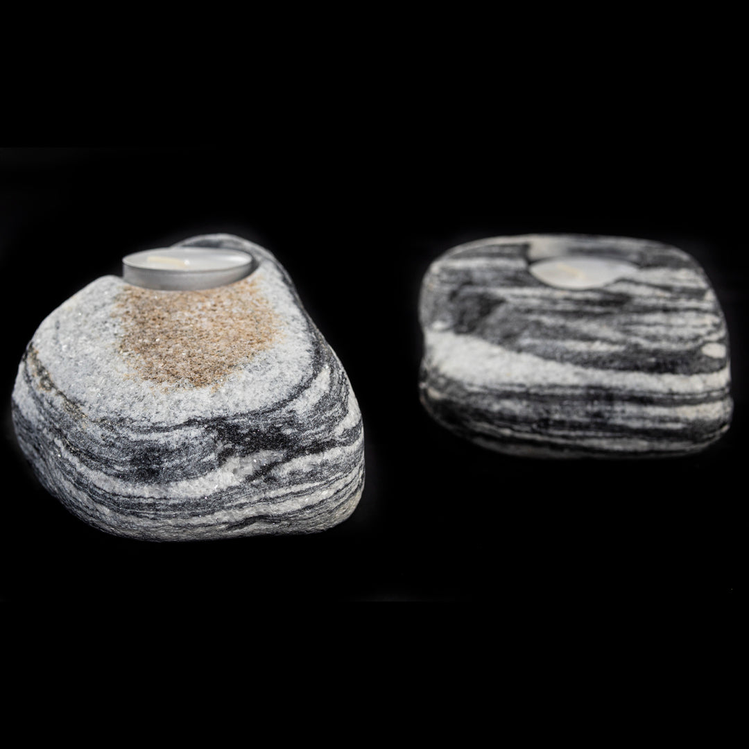 Doğal Taş Black Angel Tealight Mumluk