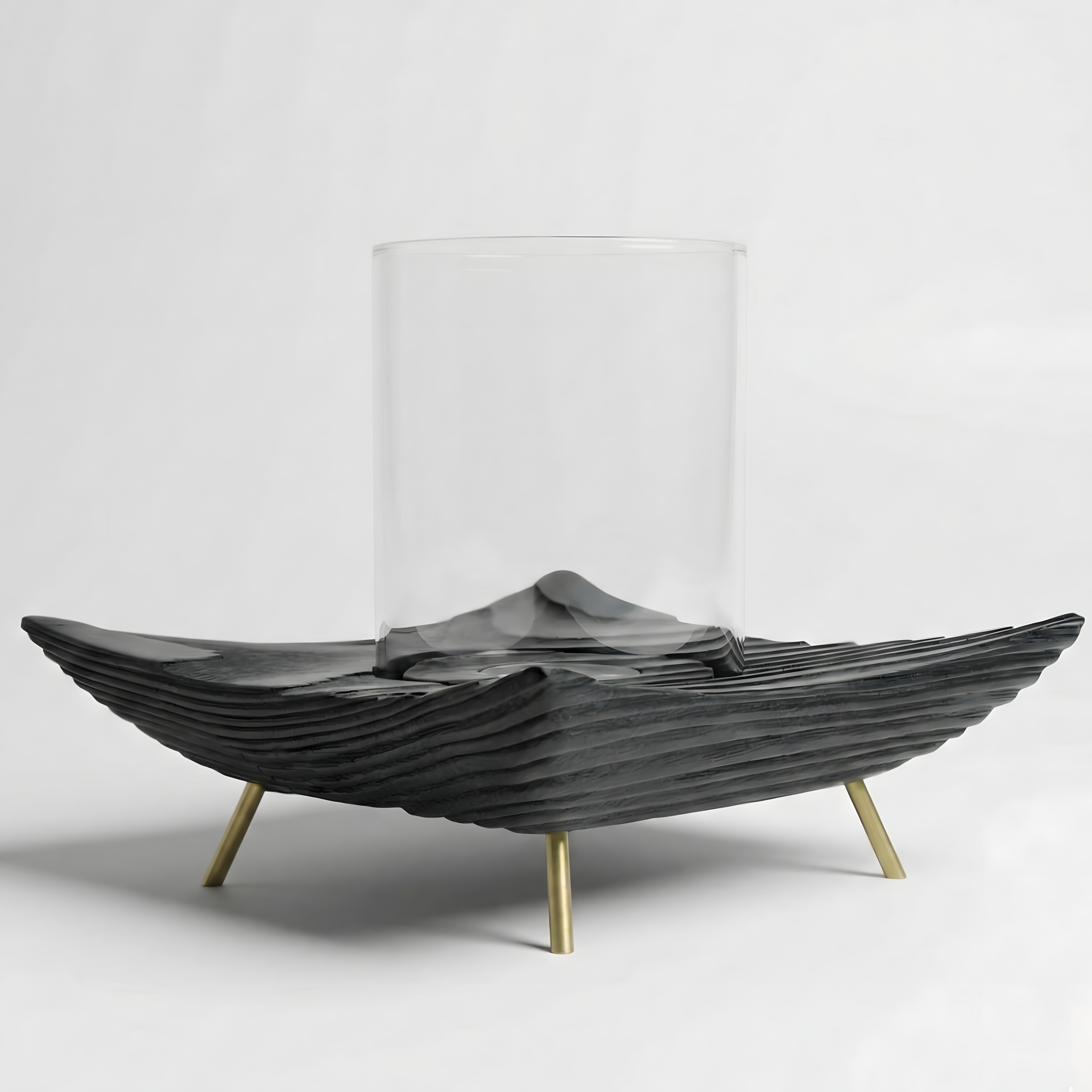 Siyah Tealight Dış Mekan Mumluk