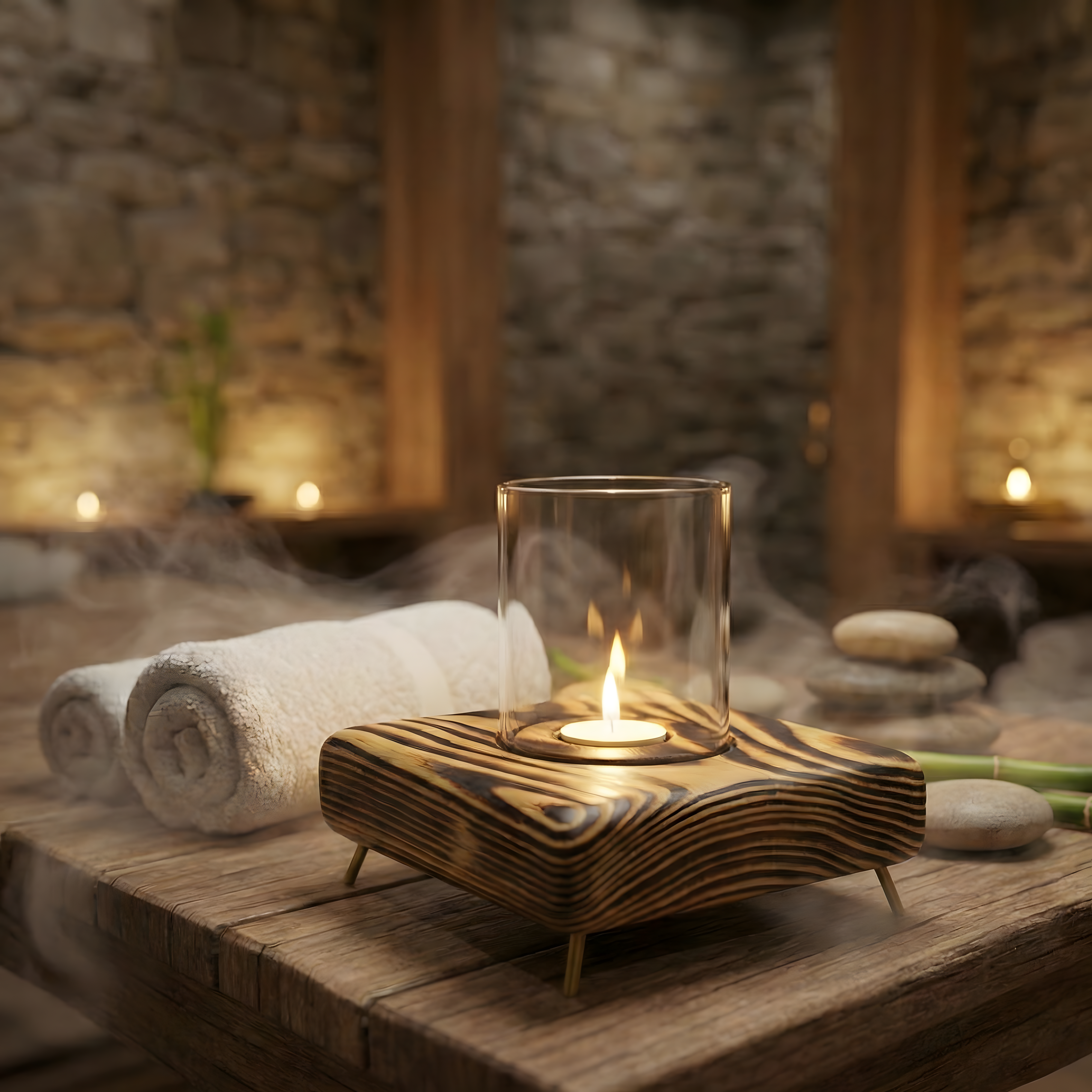 Doğal Renk Tealight Mumluk
