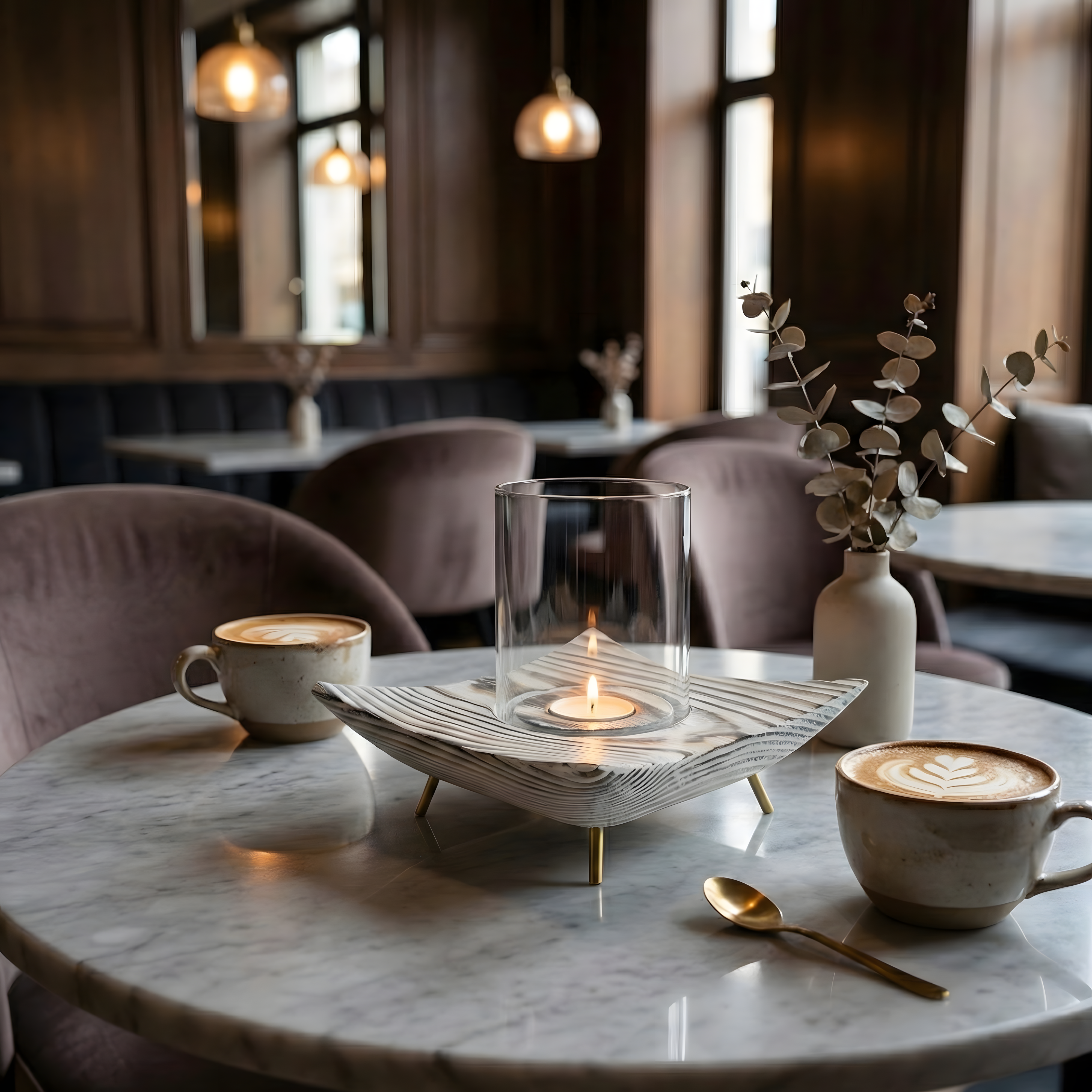 Eskitme Tealight Dış Mekan Mumluk