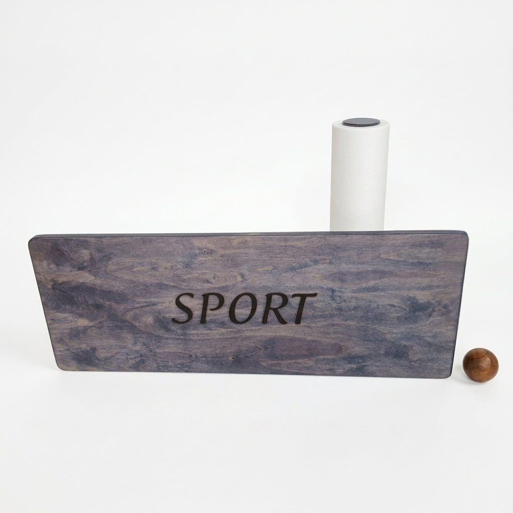 3D Toplu ve Silindirli Denge Tahtası Seti - İleri Seviye (73x28 cm) | Sport Serisi