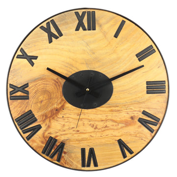 Çam Ağacı Tek Parça Duvar Saati
