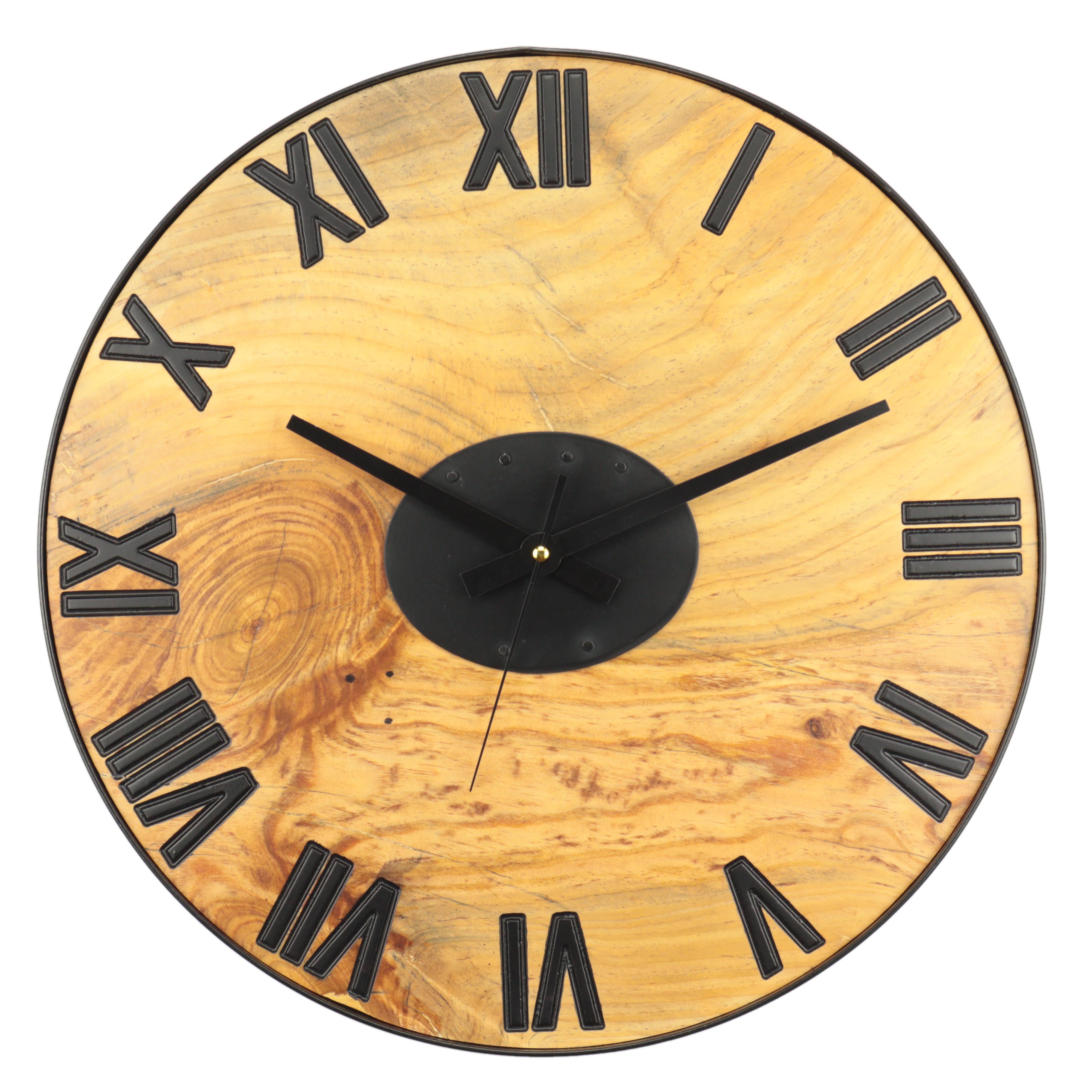 Çam Ağacı Tek Parça Duvar Saati