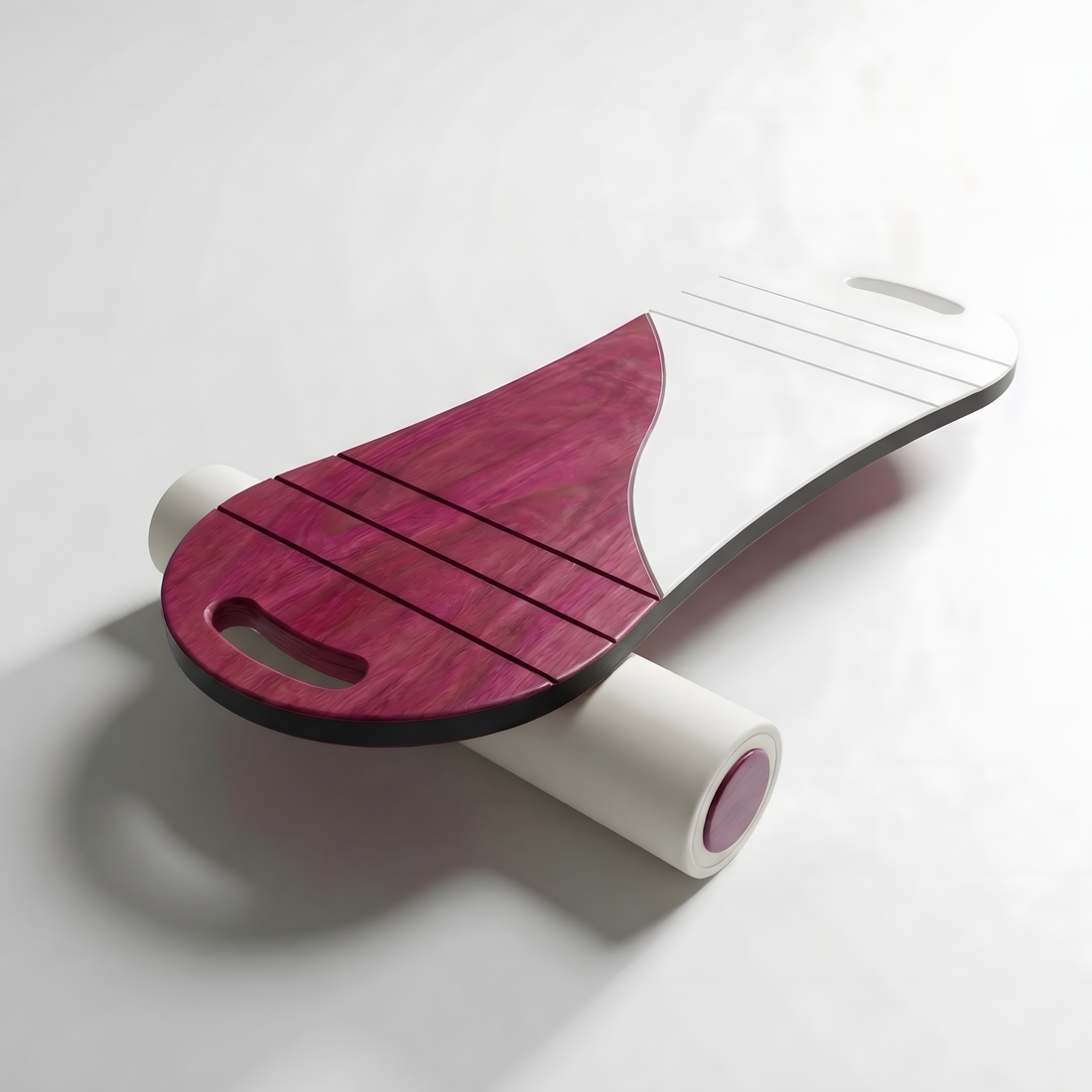 Denge Tahtası Kırmızı Beyaz Balance Roller Board Sörf Eğitim Tahtası Kaykay Eğitim Tahtası 73 x 28 CM – RB26