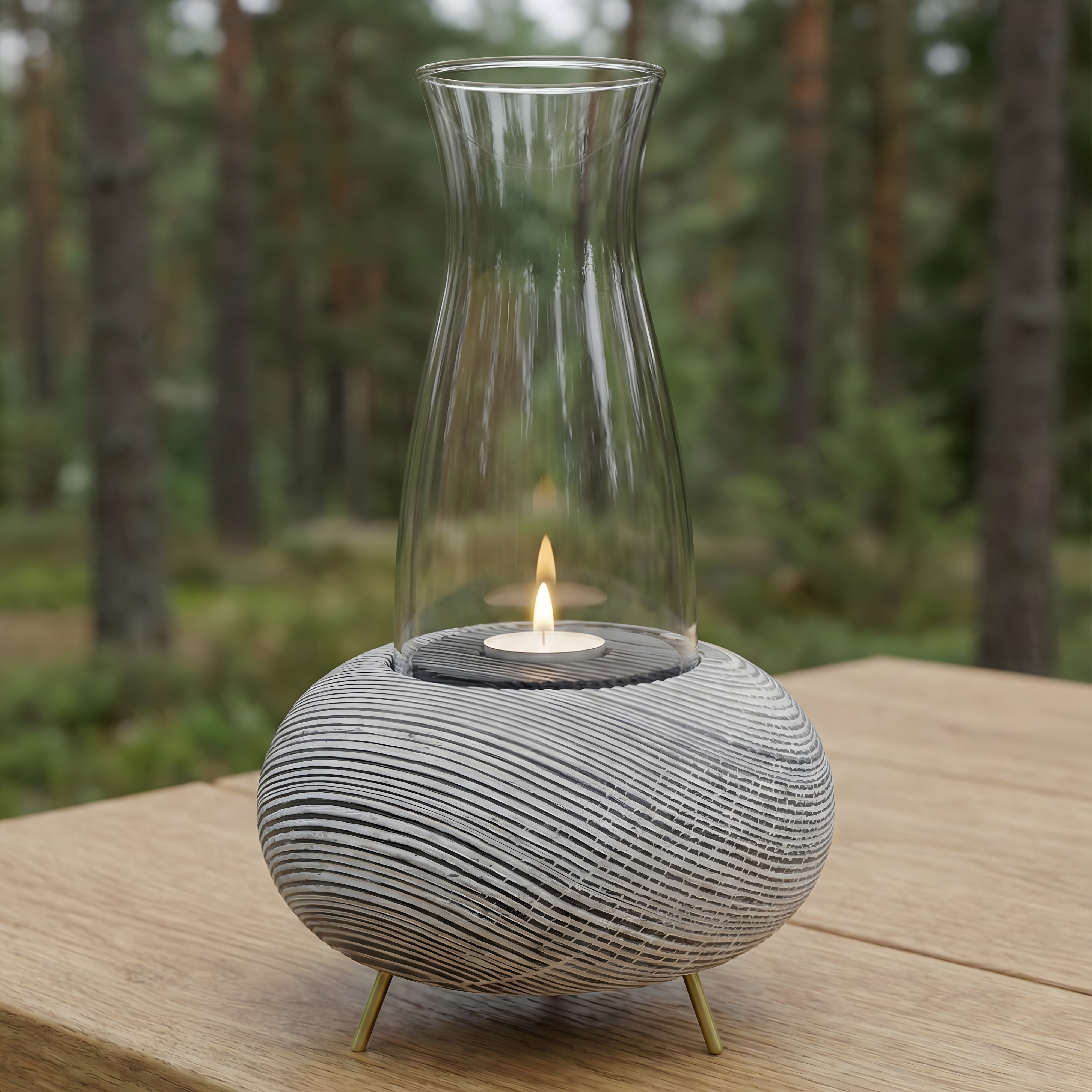 Eskitme Tealight Dış Mekan Mumluk