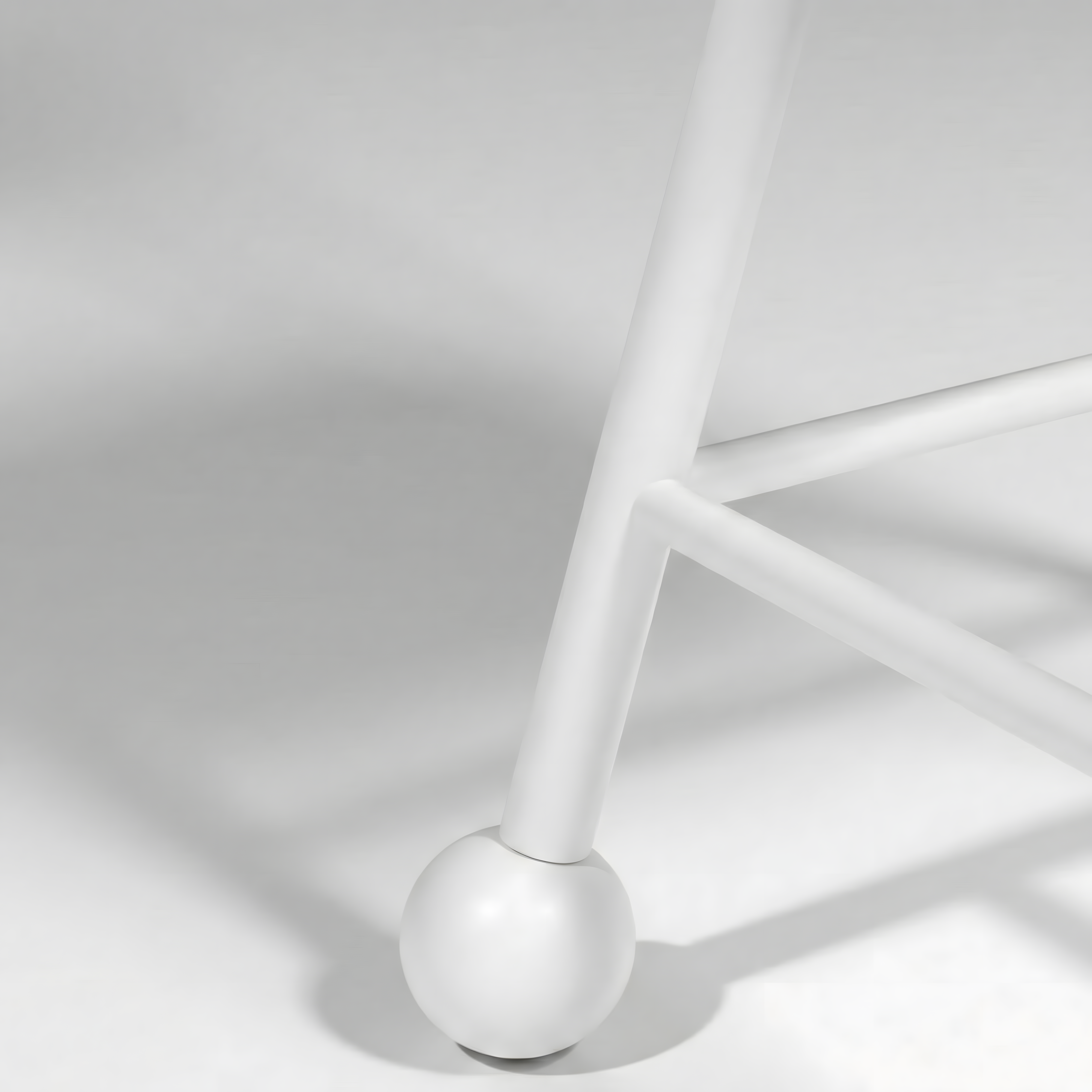 Bar Taburesi Deri Döşemeli Bembeyaz Metal Ayaklı – 65cm