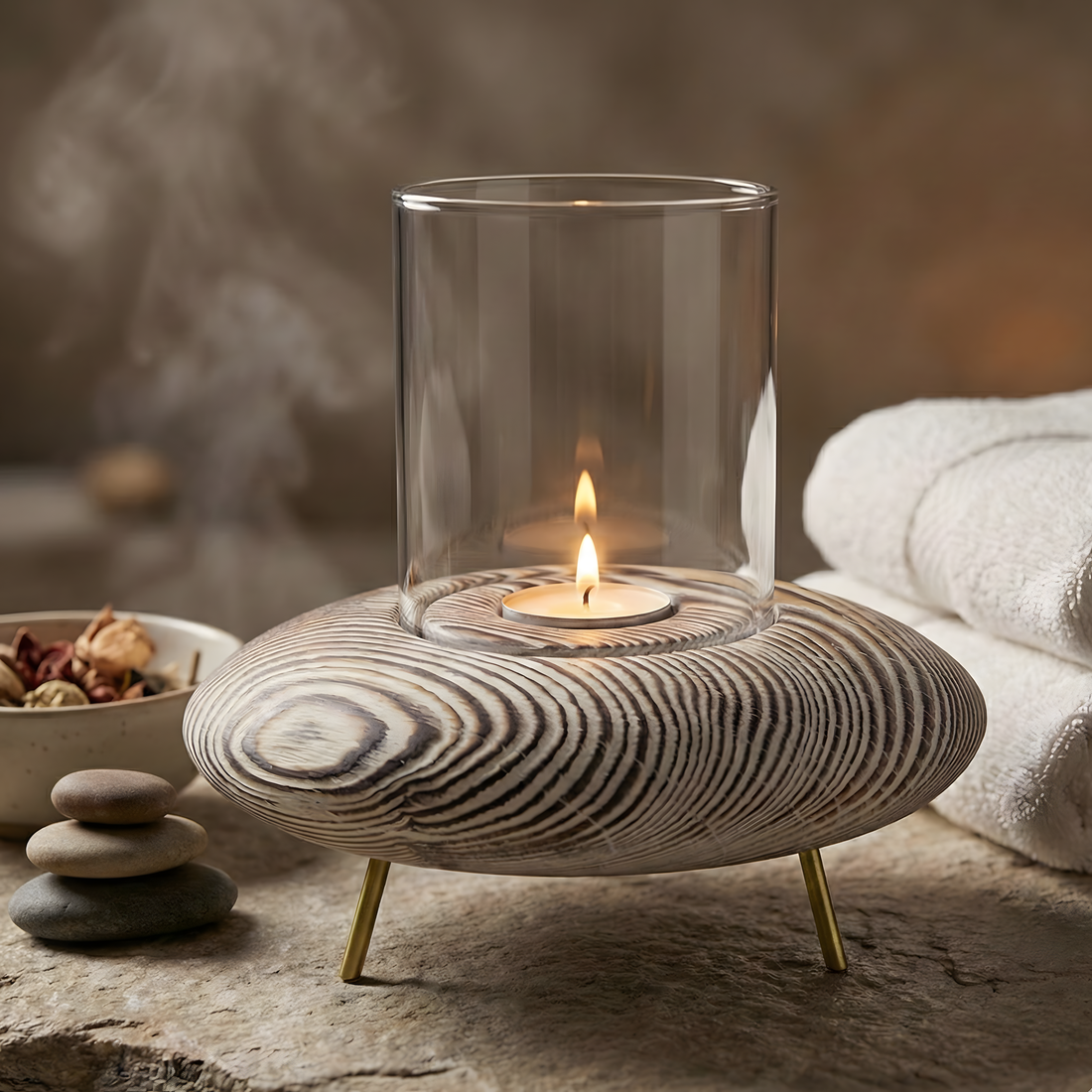 Fanuslu Eskitme Tealight Mumluk