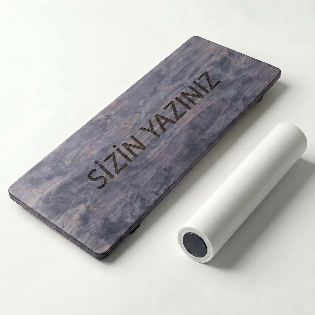 Kişiselleştirilebilir Ahşap Denge Tahtası | Balance Board Seti