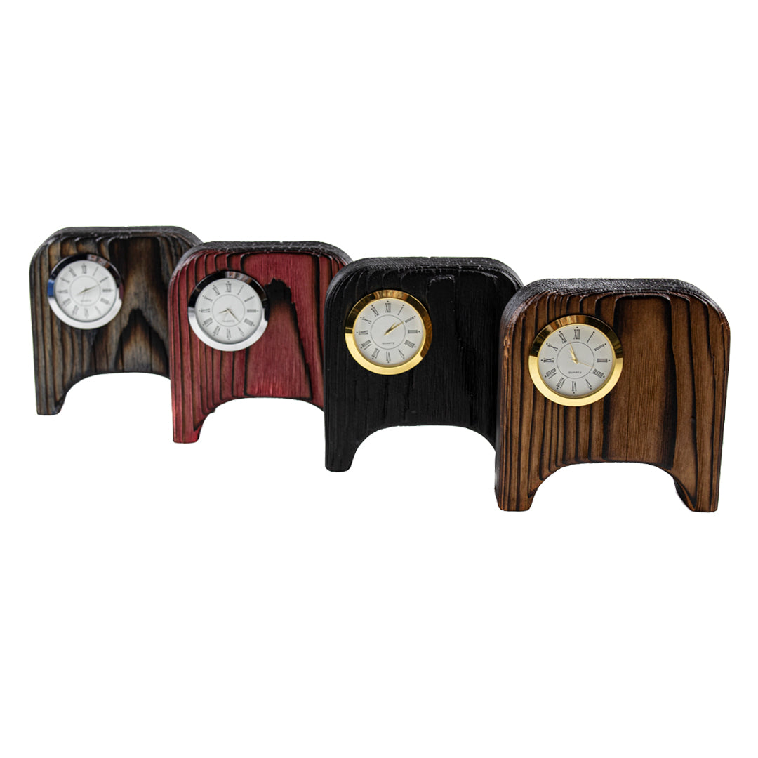 Köknar Ağacı Kırmızı Masa Saati