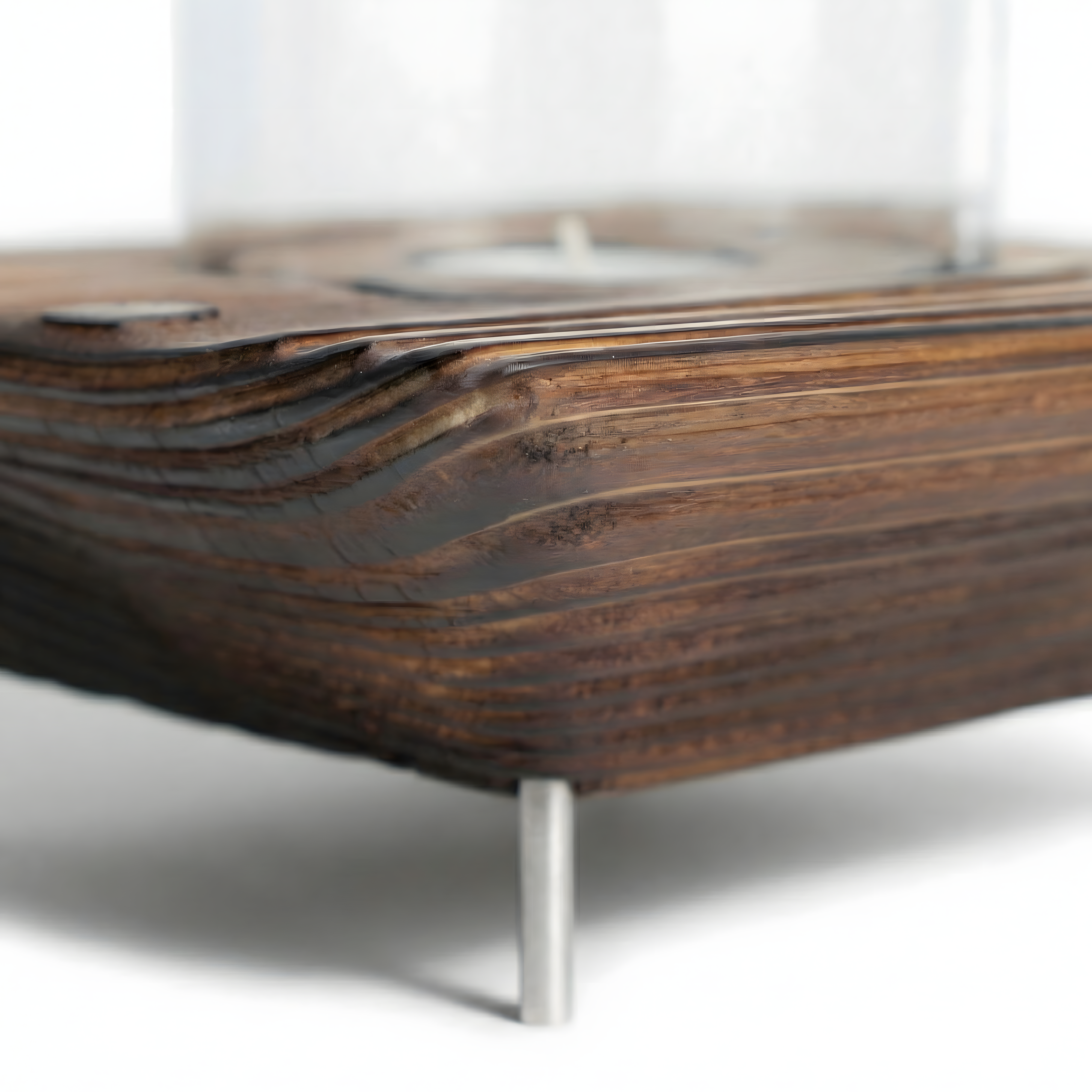 Ceviz Rengi Tealight Mumluk