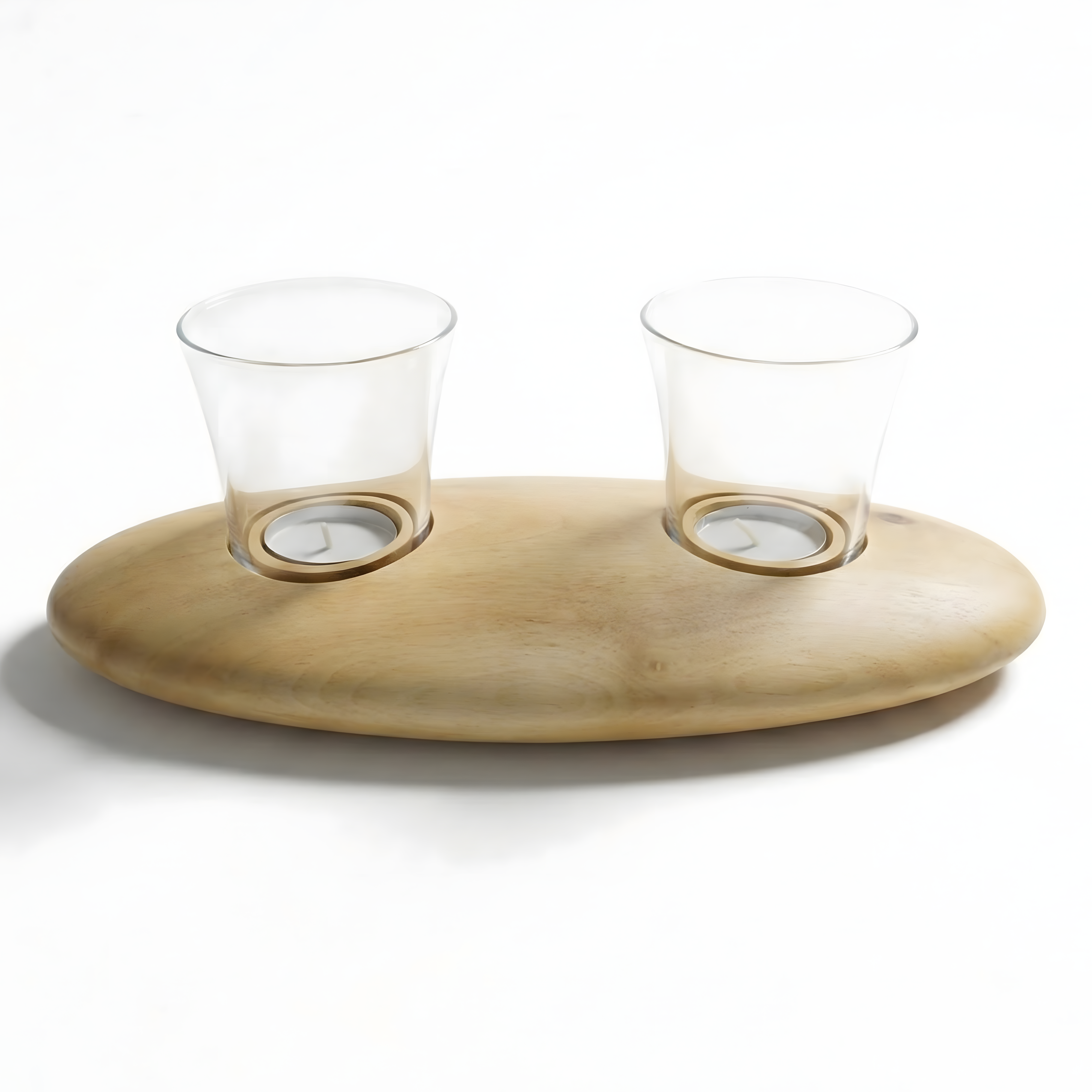 Ceviz Ağacı Tealight Dış Mekan Mumluk