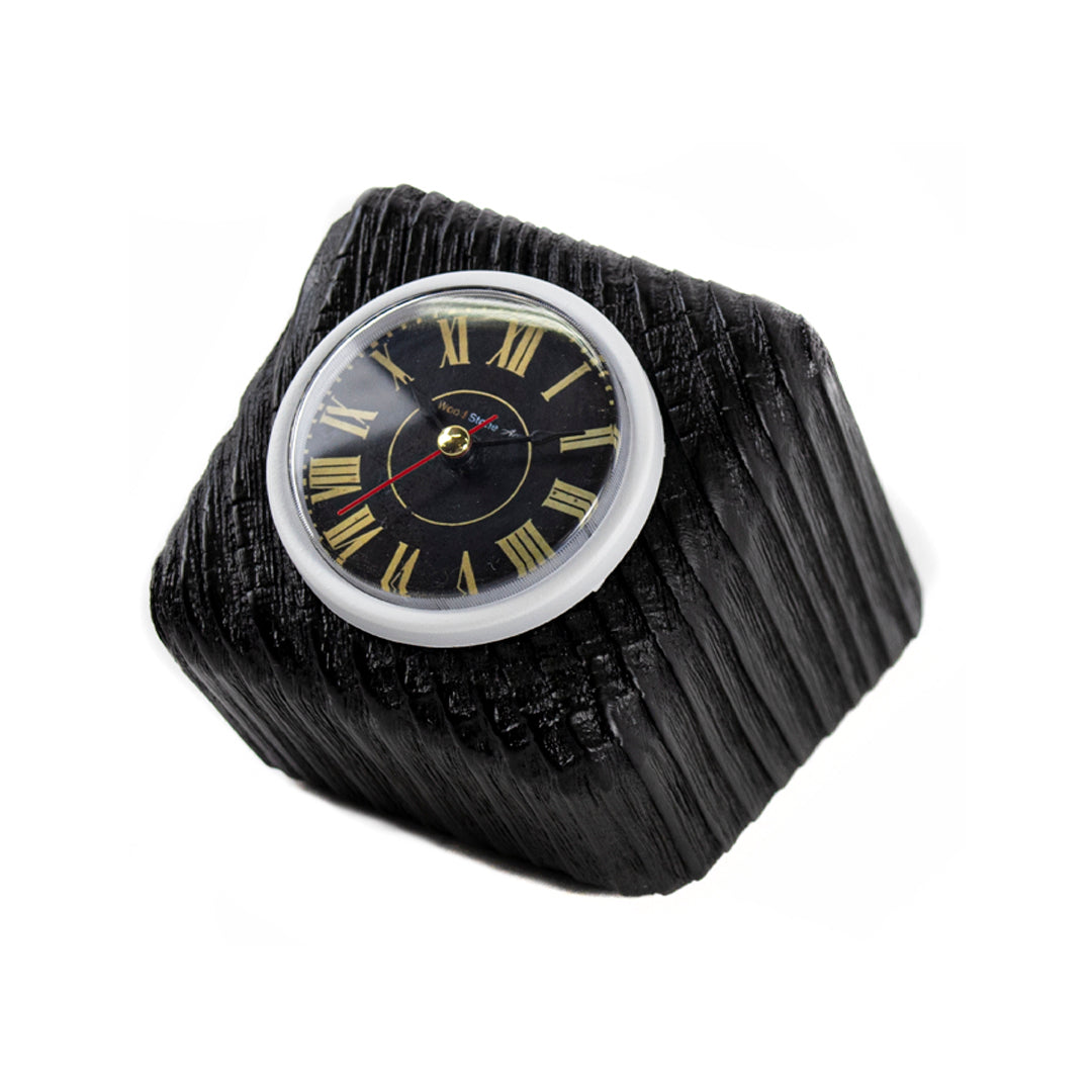 Köknar Ağacı Siyah Masa Saati