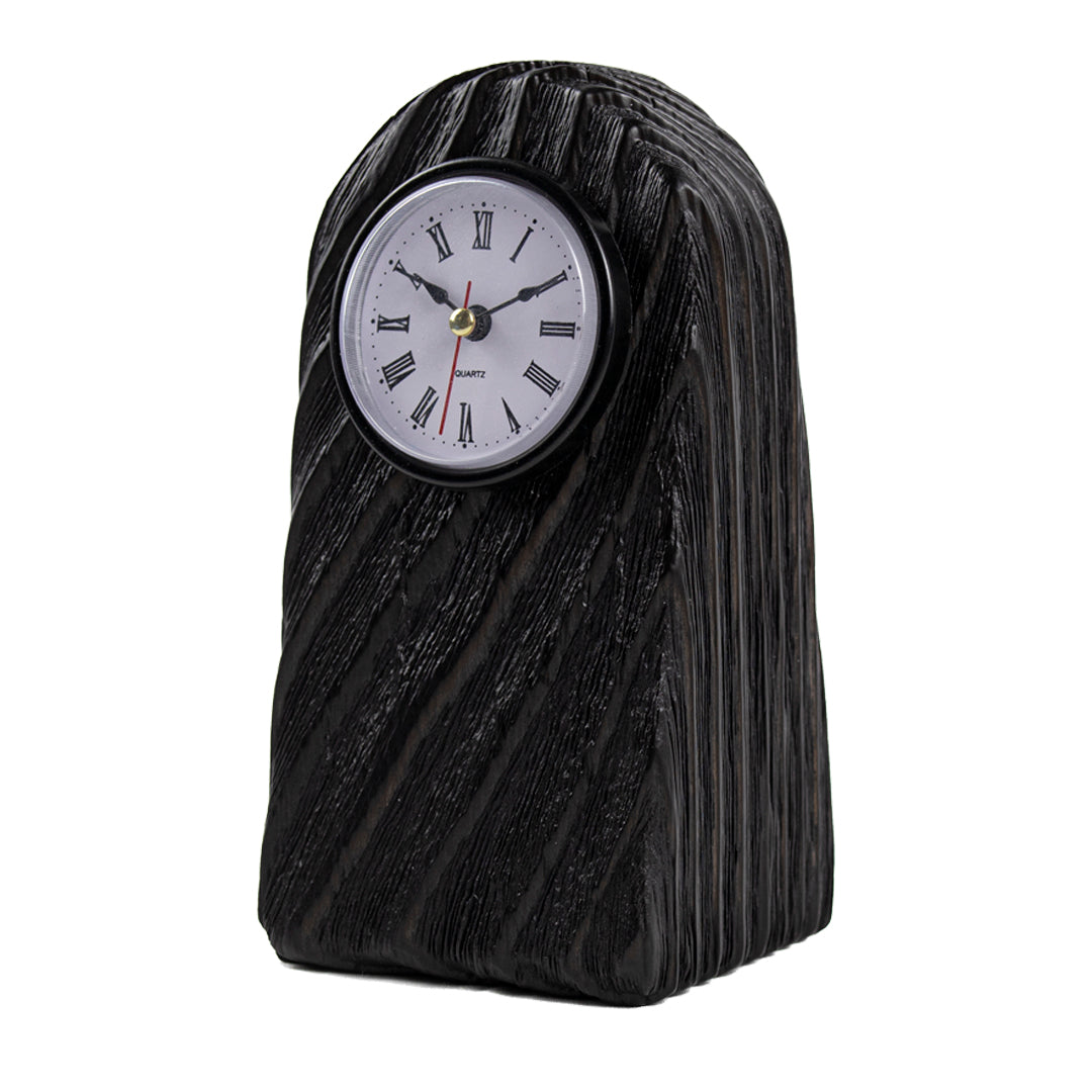 Köknar Ağacı Siyah Masa Saati