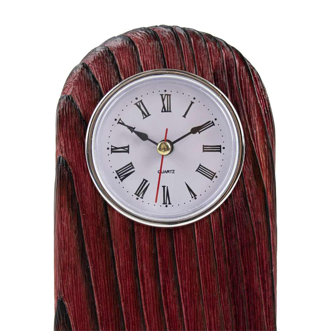 Köknar Ağacı Kırmızı Masa Saati