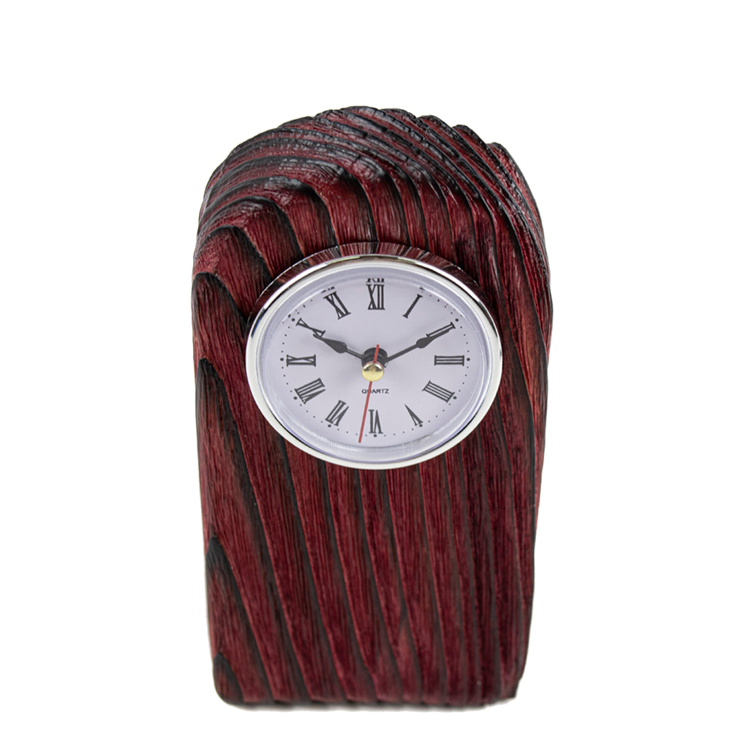 Köknar Ağacı Kırmızı Masa Saati
