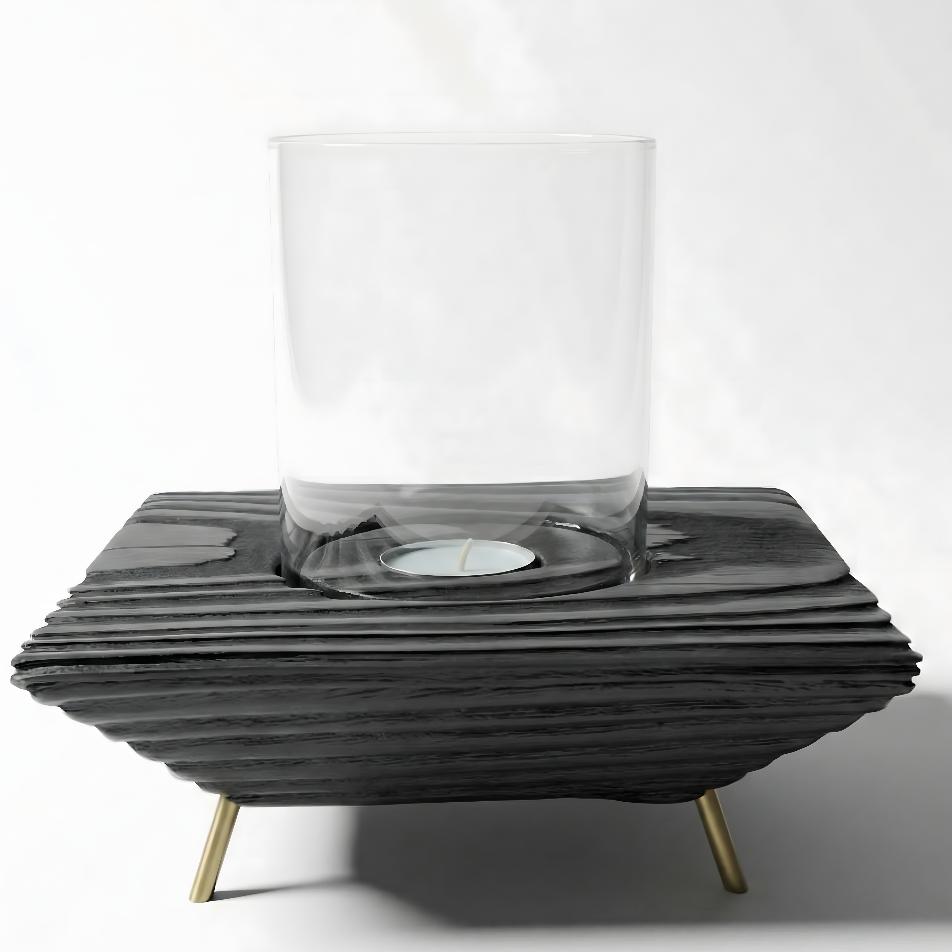 Siyah Tealight Mumluk