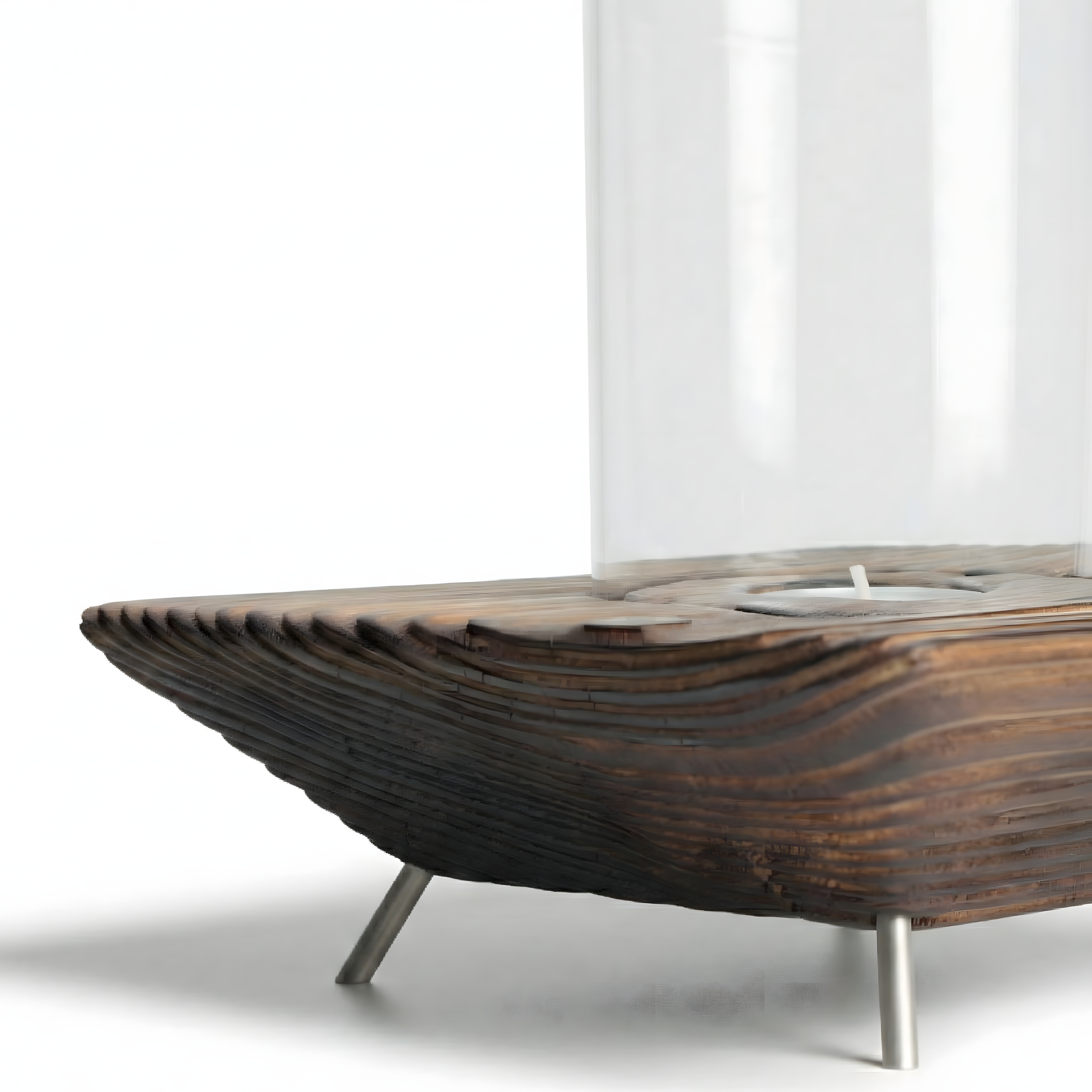 Ceviz Rengi Tealight Mumluk