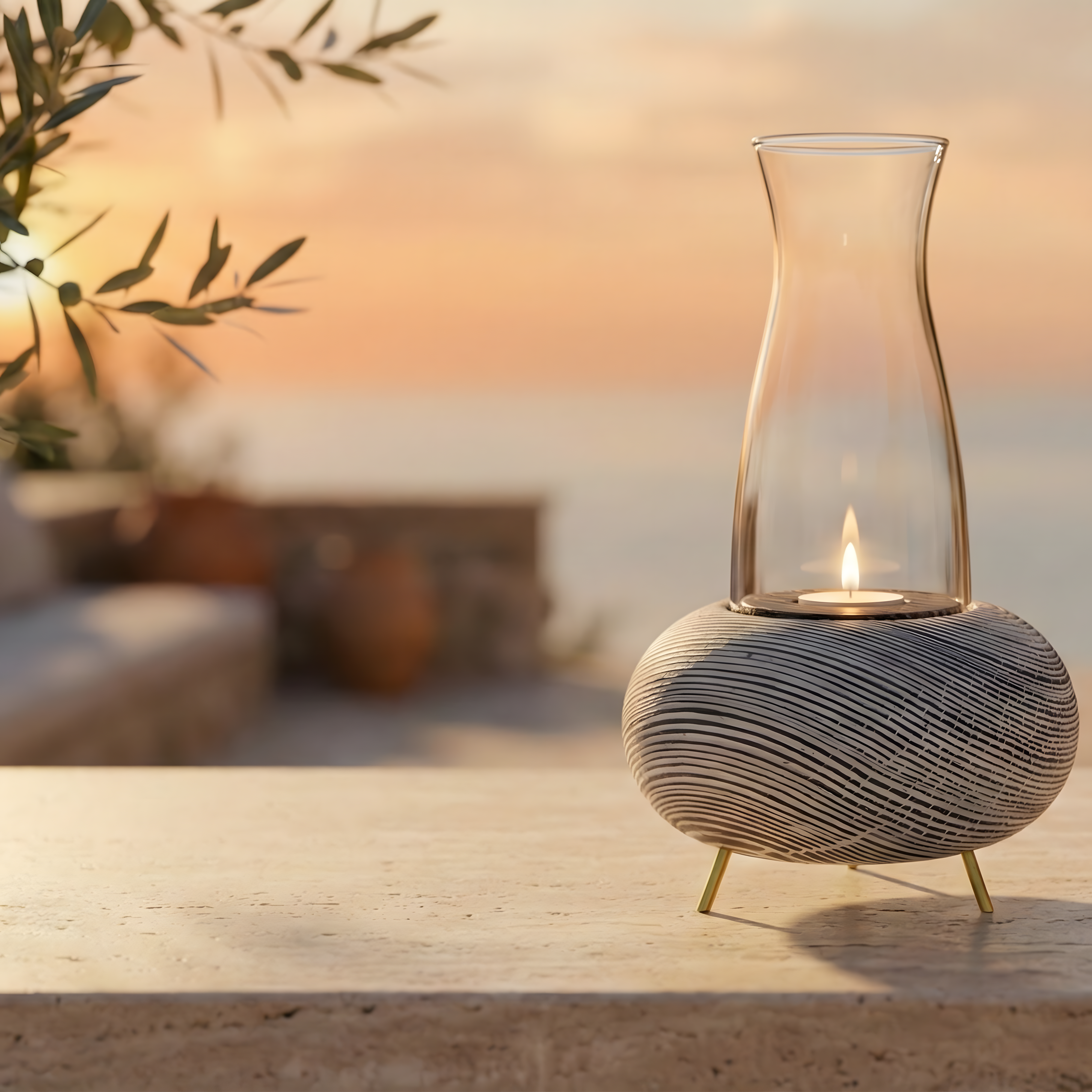 Eskitme Tealight Dış Mekan Mumluk