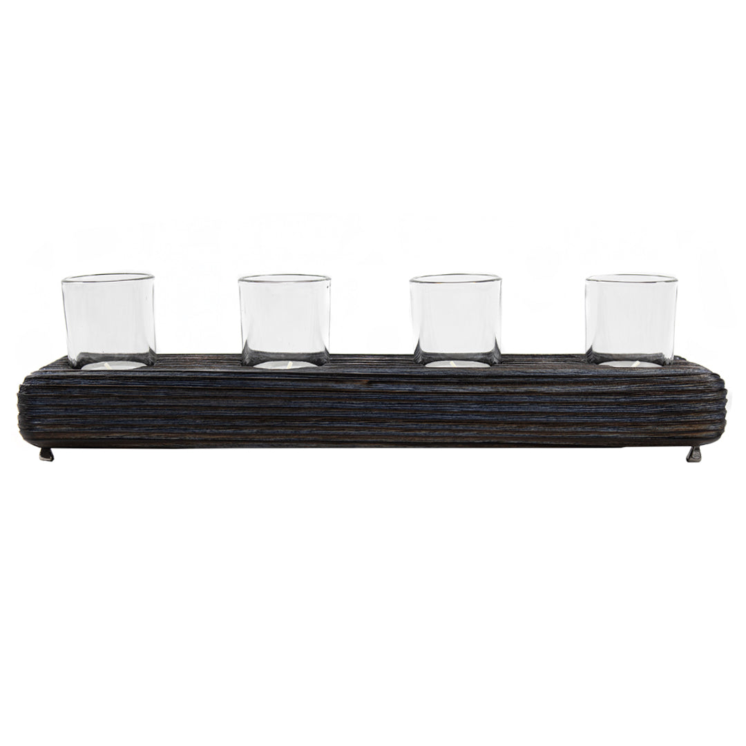 Köknar Ağacı Lacivert Tealight Mumluk
