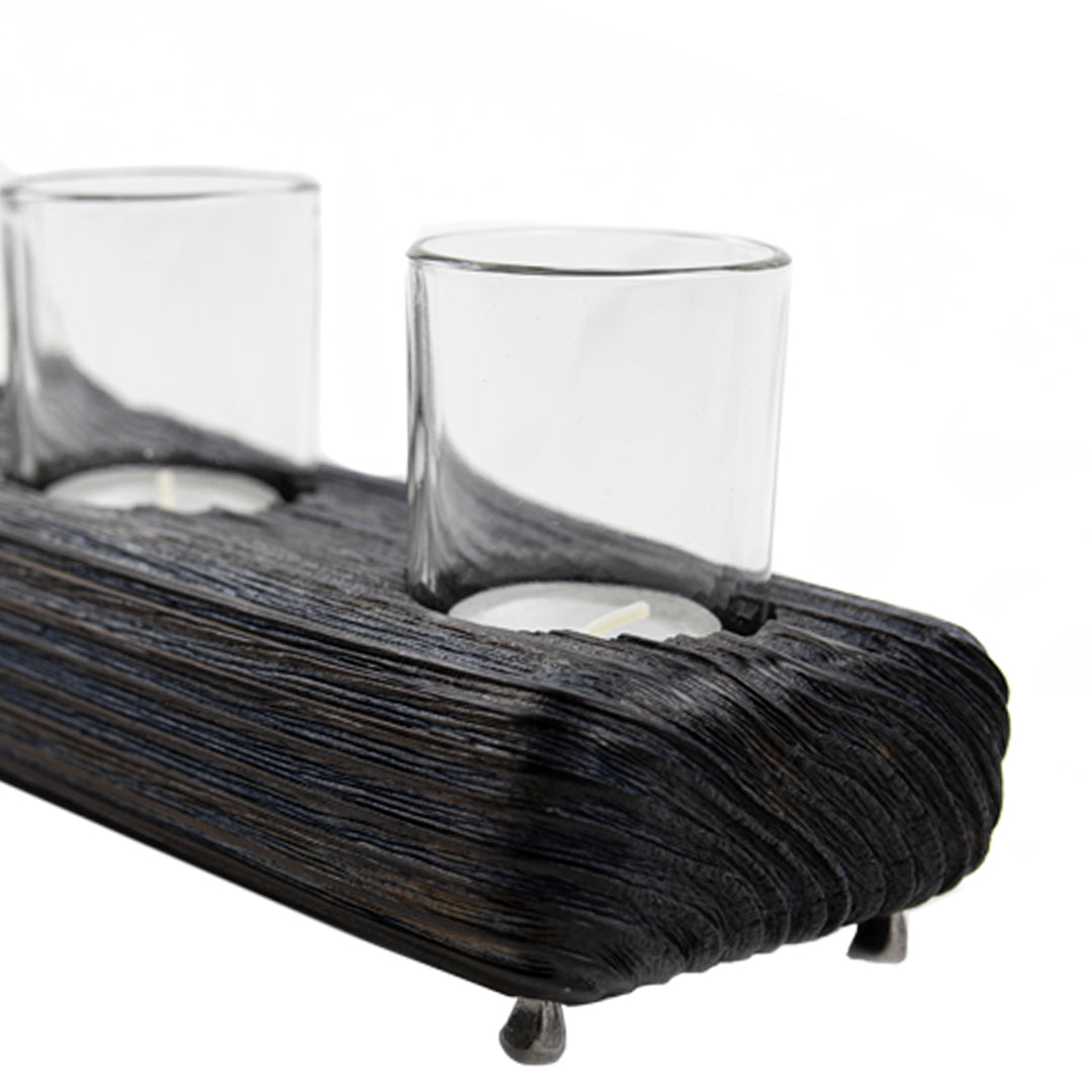 Köknar Ağacı Lacivert Tealight Mumluk