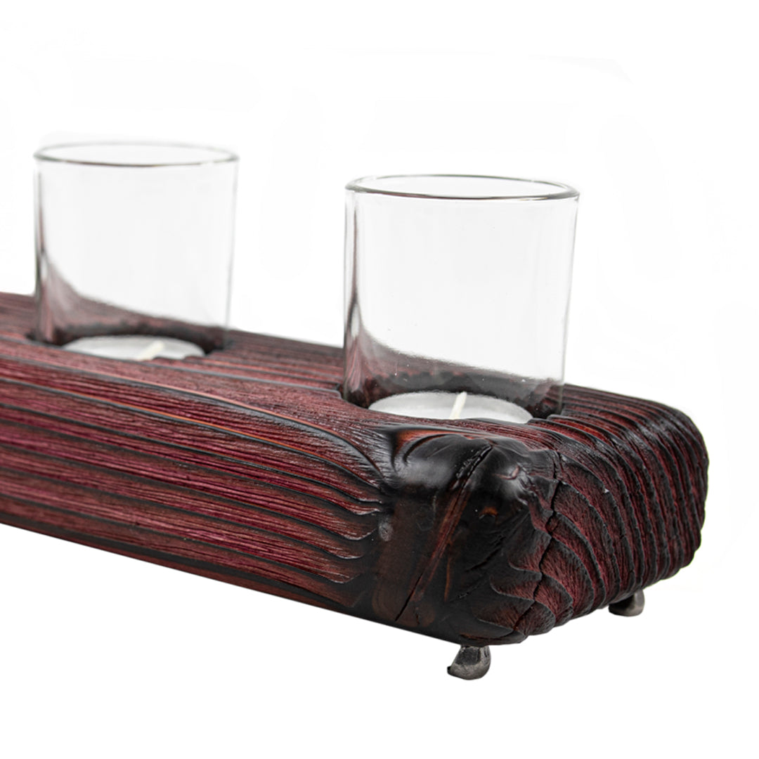 Köknar Ağacı Kırmızı Tealight Mumluk