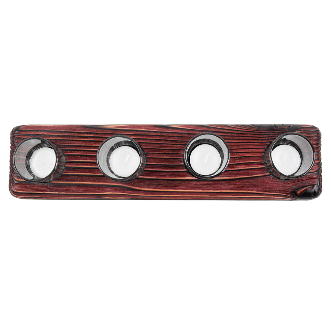 Köknar Ağacı Kırmızı Tealight Mumluk