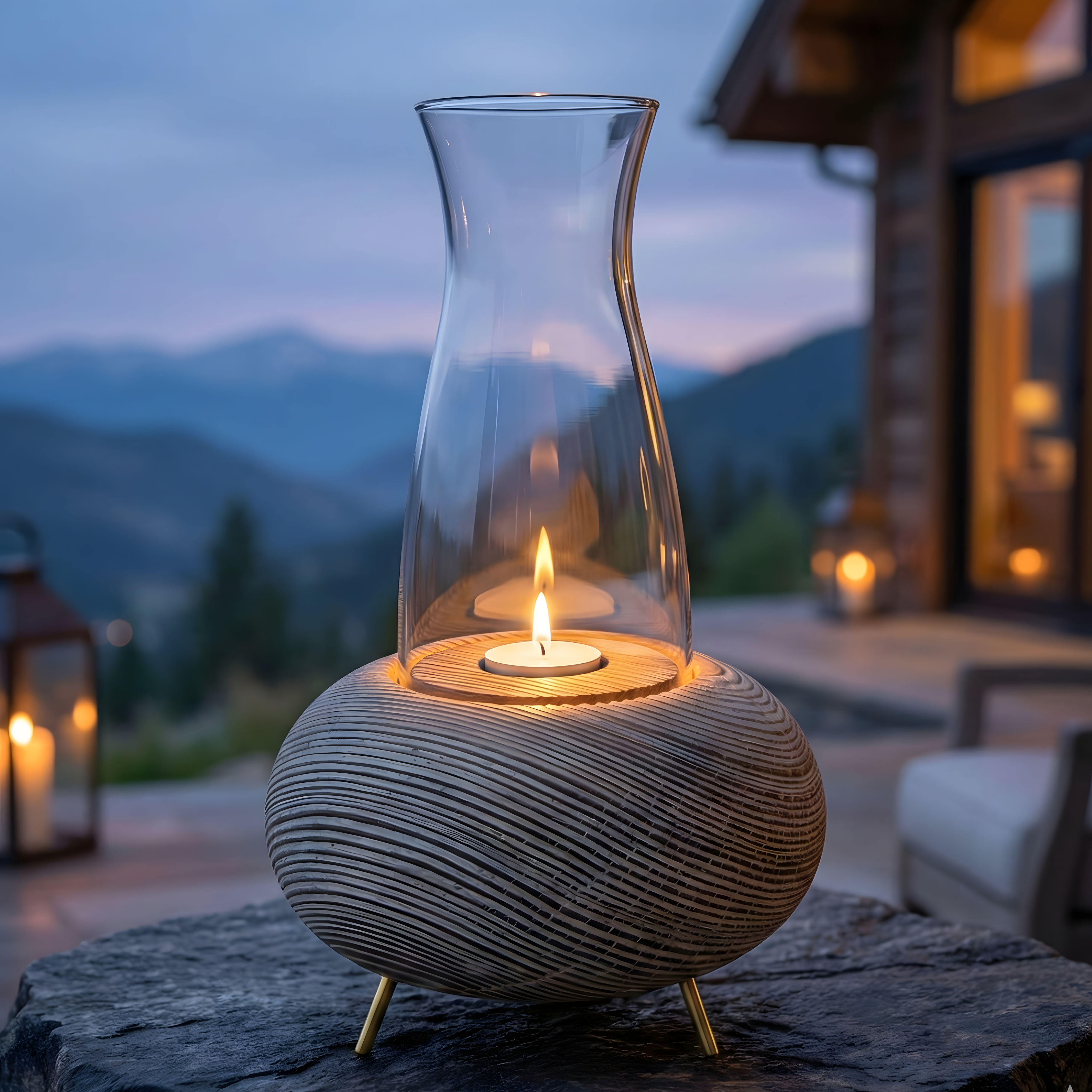 Eskitme Tealight Dış Mekan Mumluk