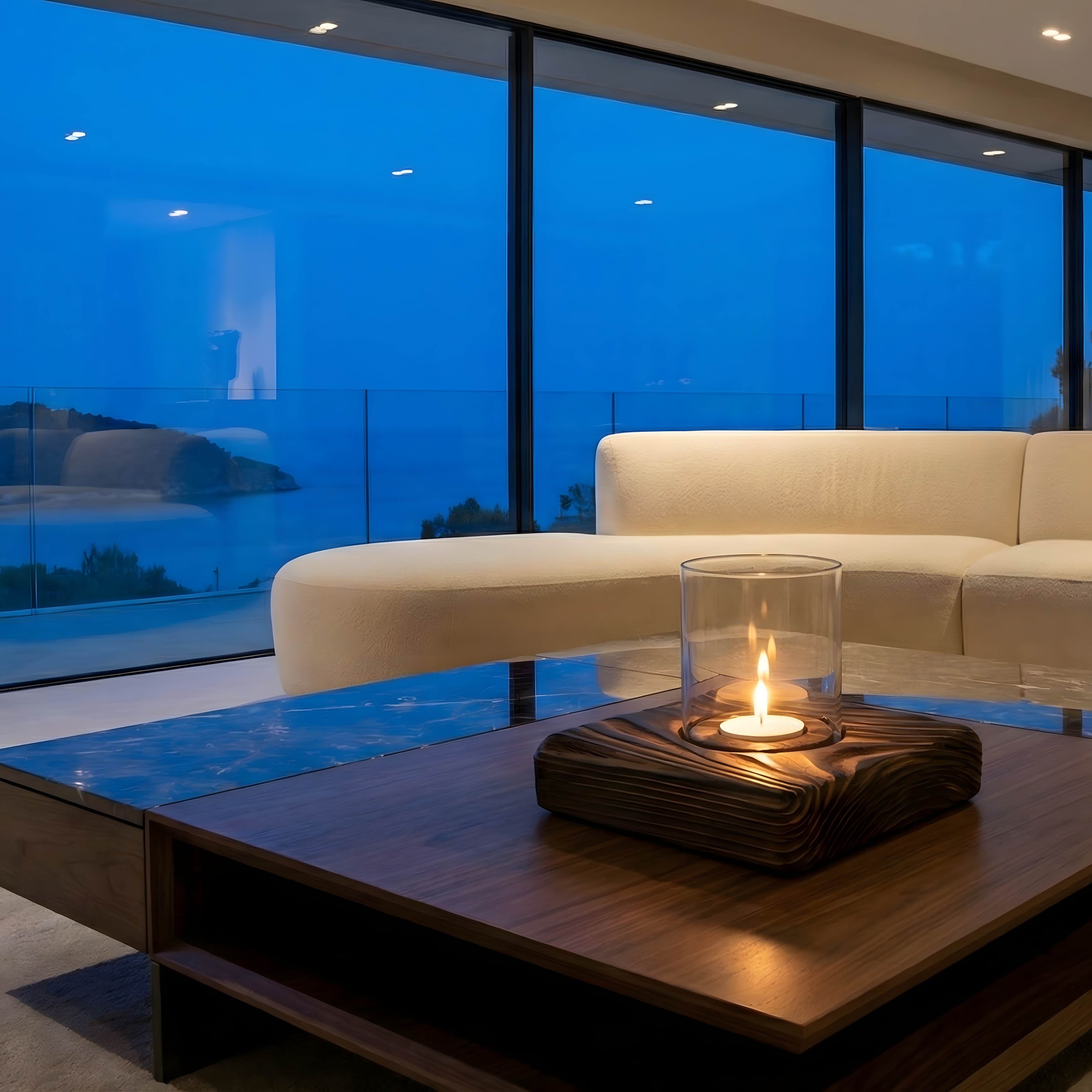 Ceviz Rengi Tealight Mumluk