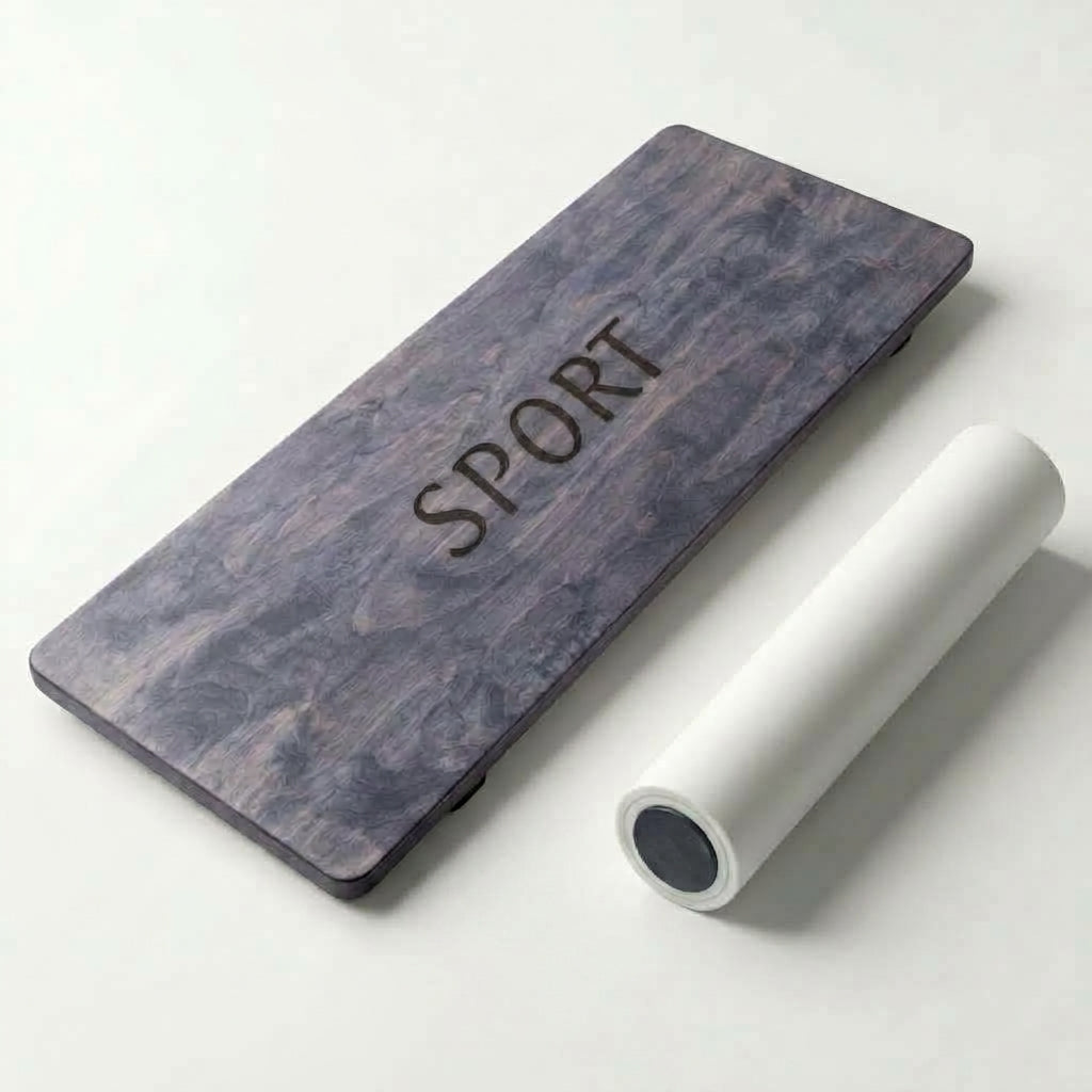Denge Tahtası - Kayın Marin Kontraplak ve Silindir Seti | Wood Stone Art