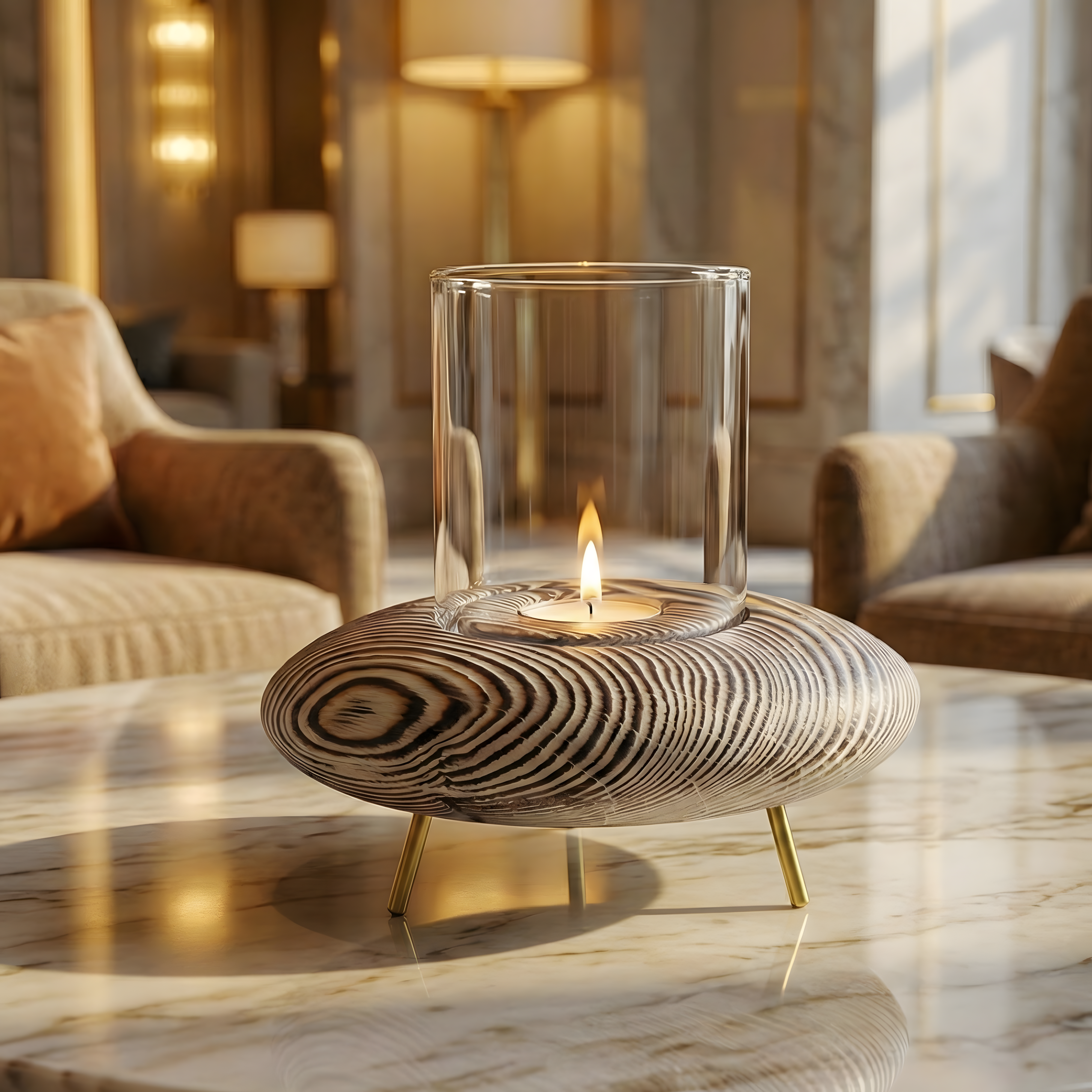 Fanuslu Eskitme Tealight Mumluk