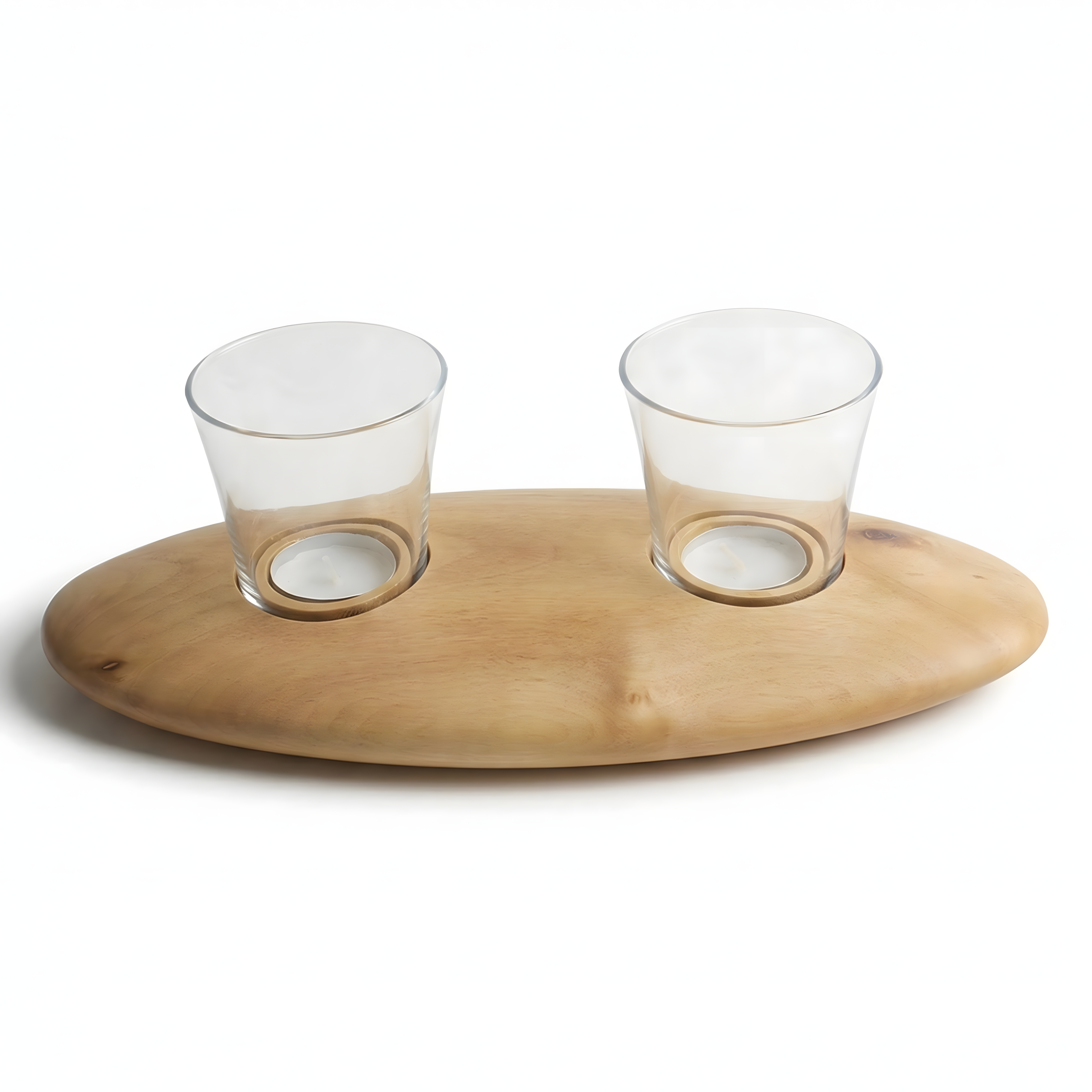 Ceviz Ağacı Tealight Dış Mekan Mumluk