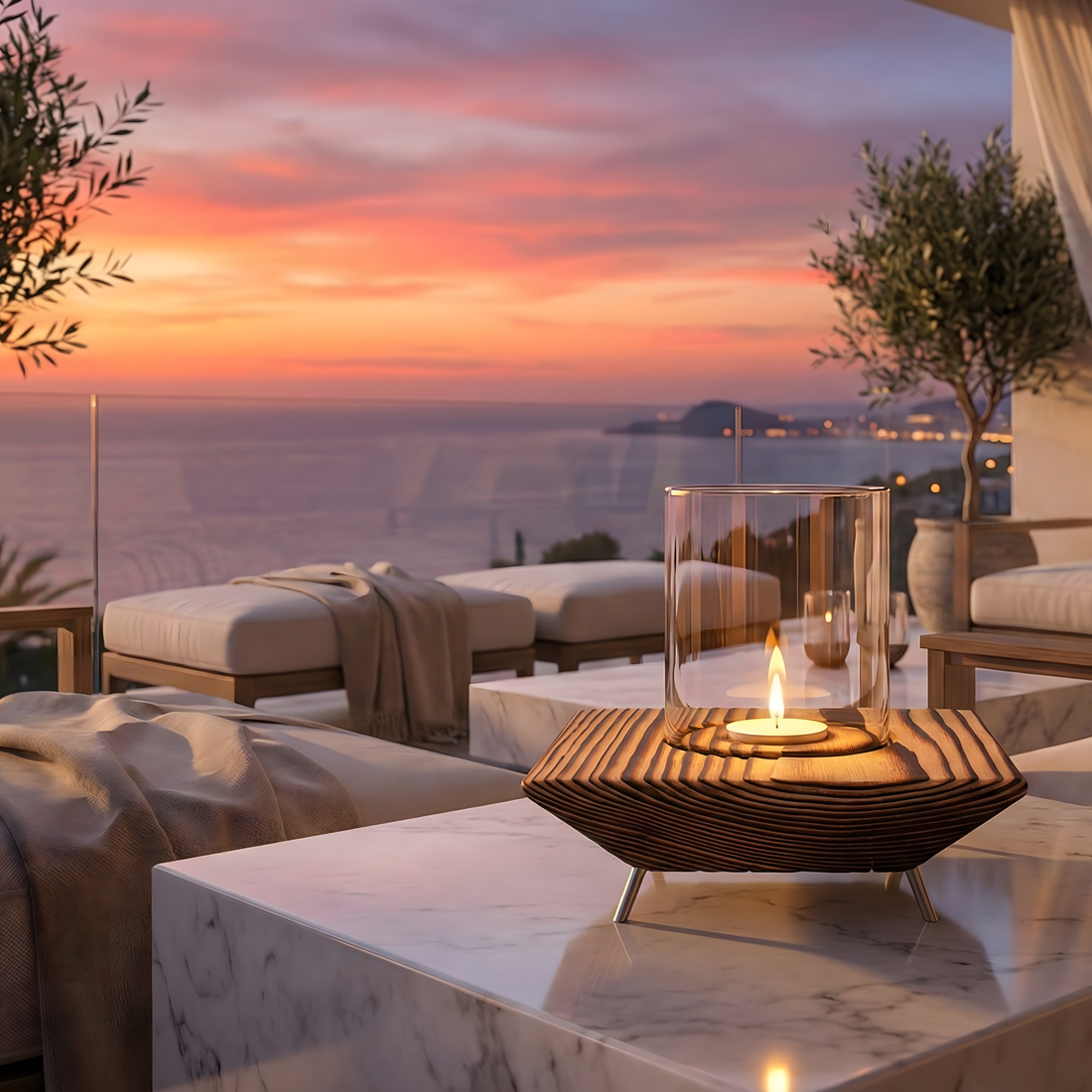 Doğal Renk Tealight Mumluk