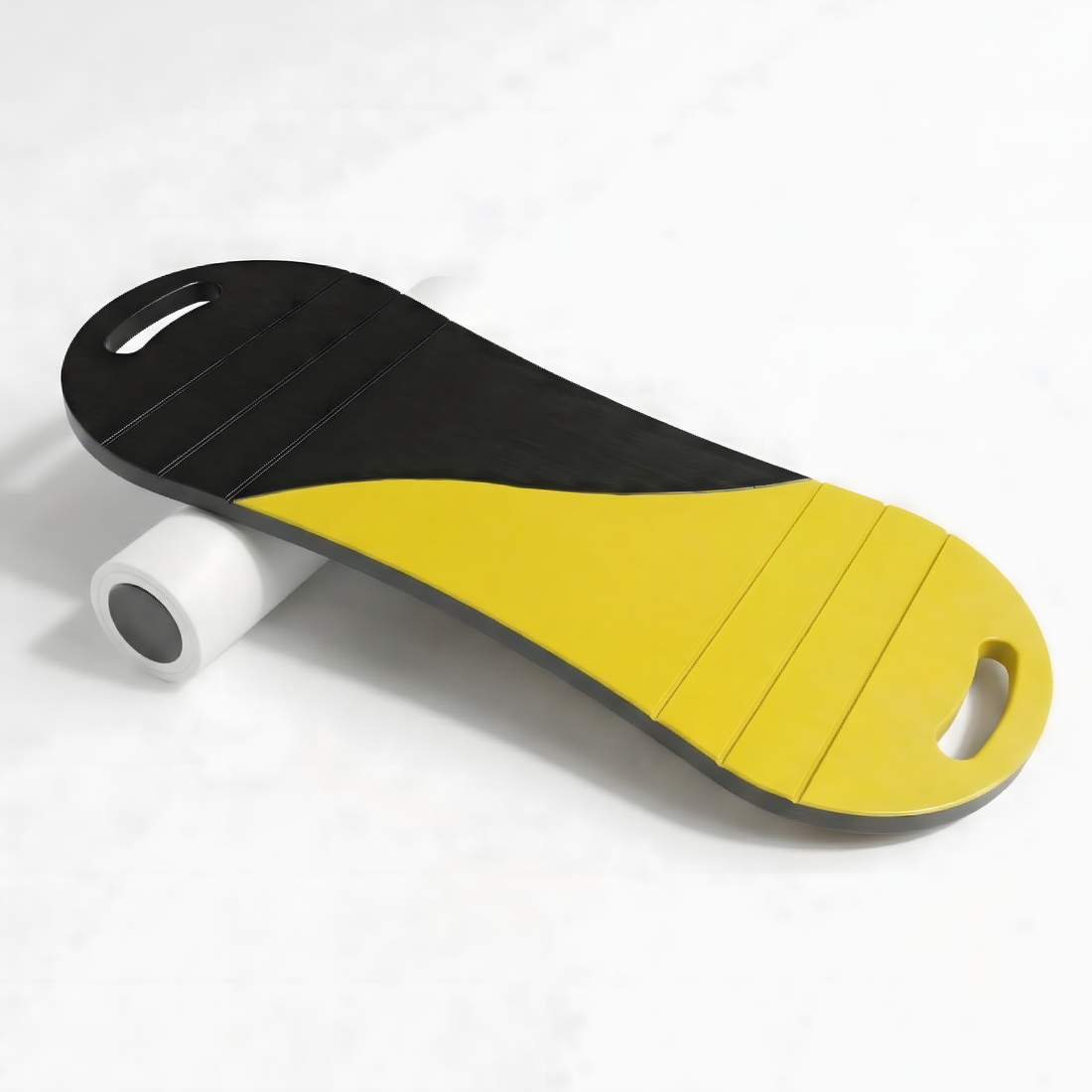 Denge Tahtası Sarı Siyah Balance Roller Board Sörf Eğitim Tahtası Kaykay Eğitim Tahtası 73 x 28 CM – RB28