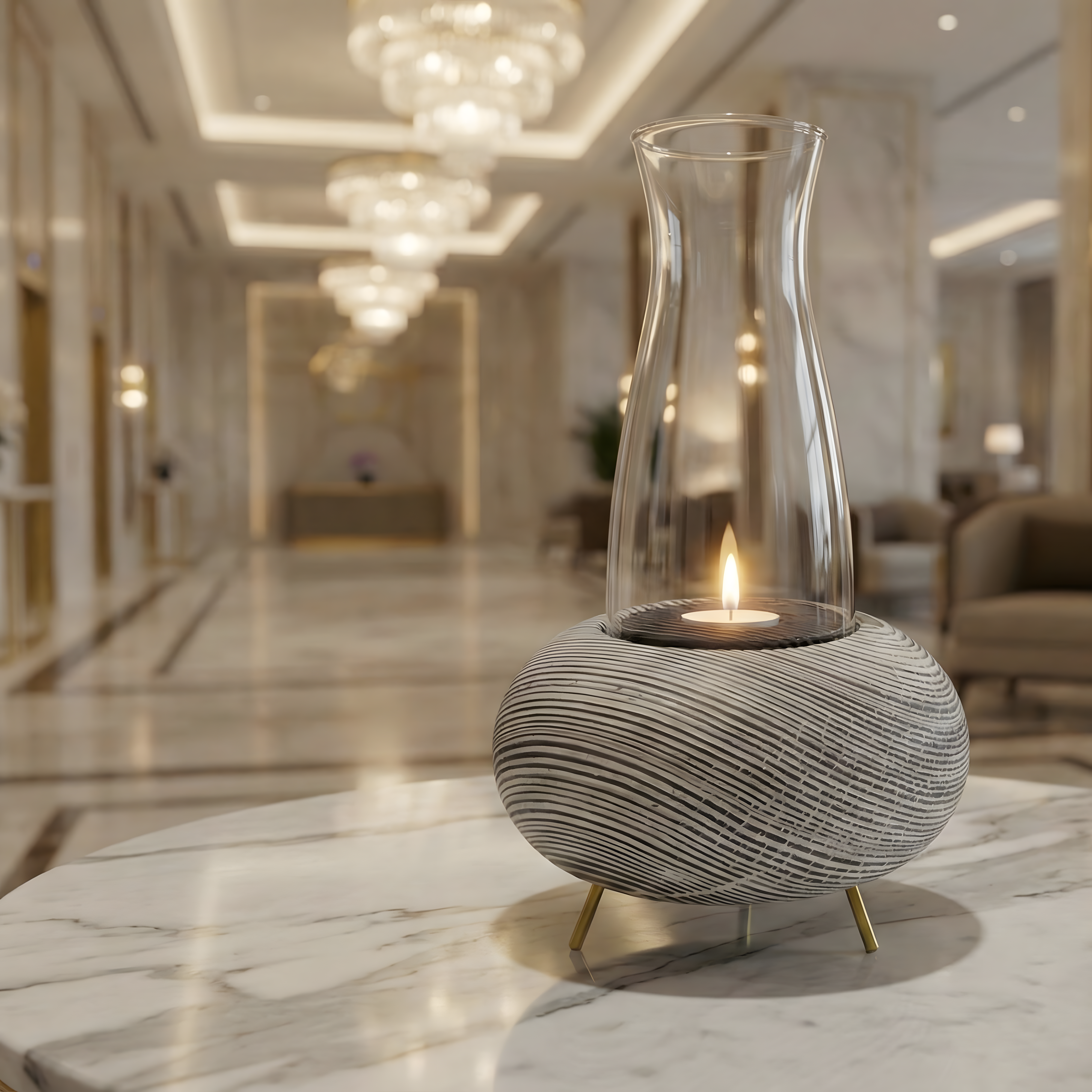 Eskitme Tealight Dış Mekan Mumluk
