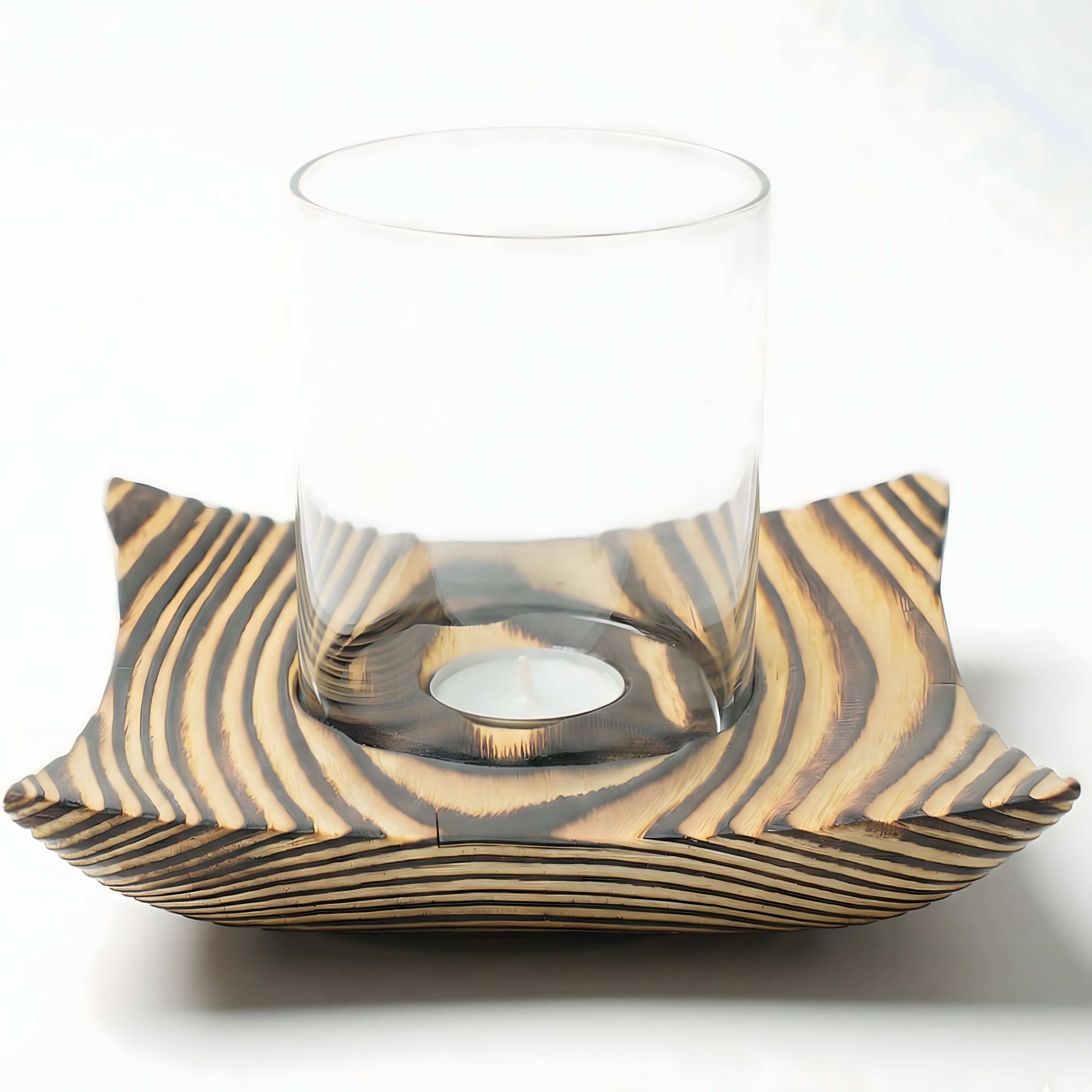 Doğal Renk Tealight Dış Mekan Mumluk