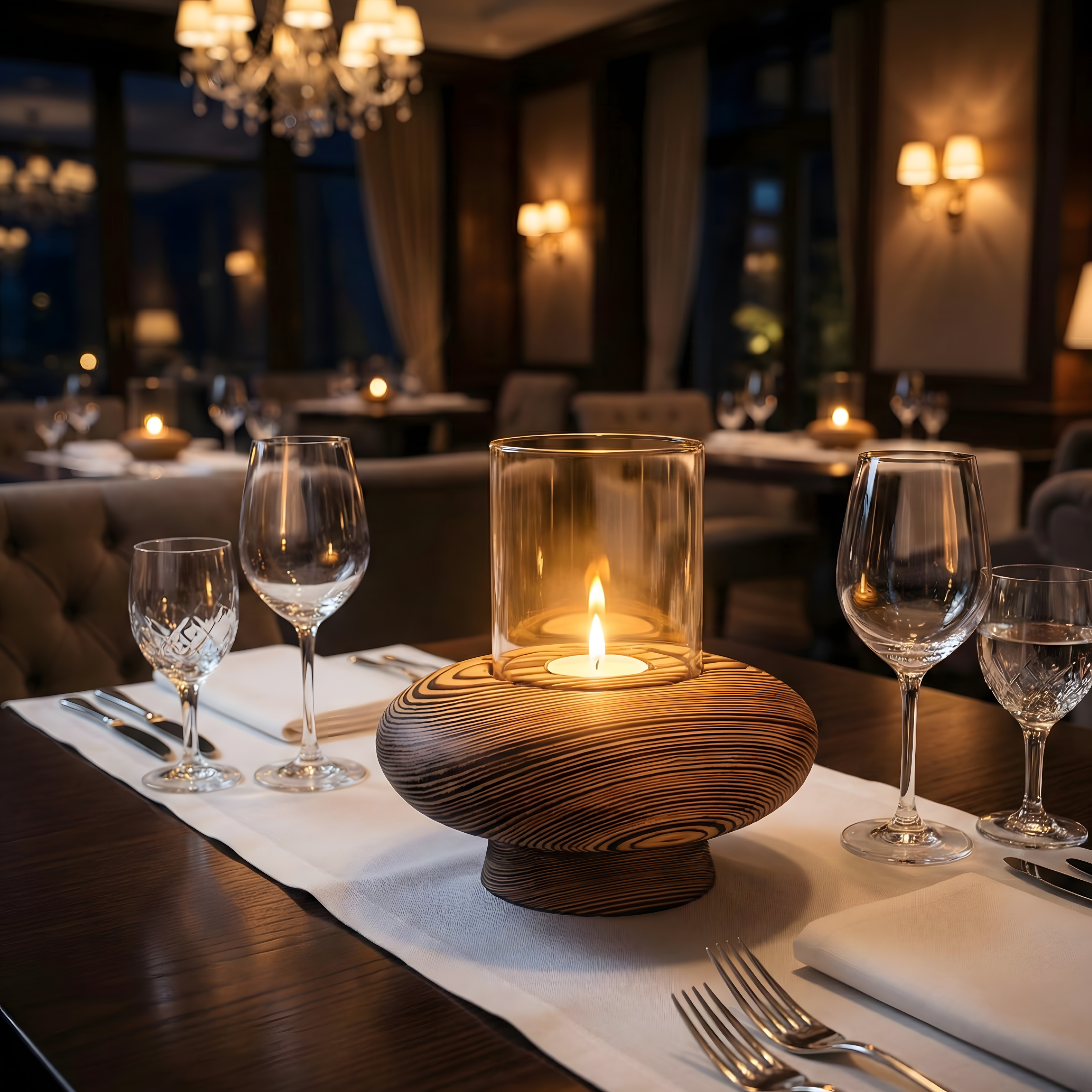 Doğal Renk Tealight Dış Mekan Mumluk