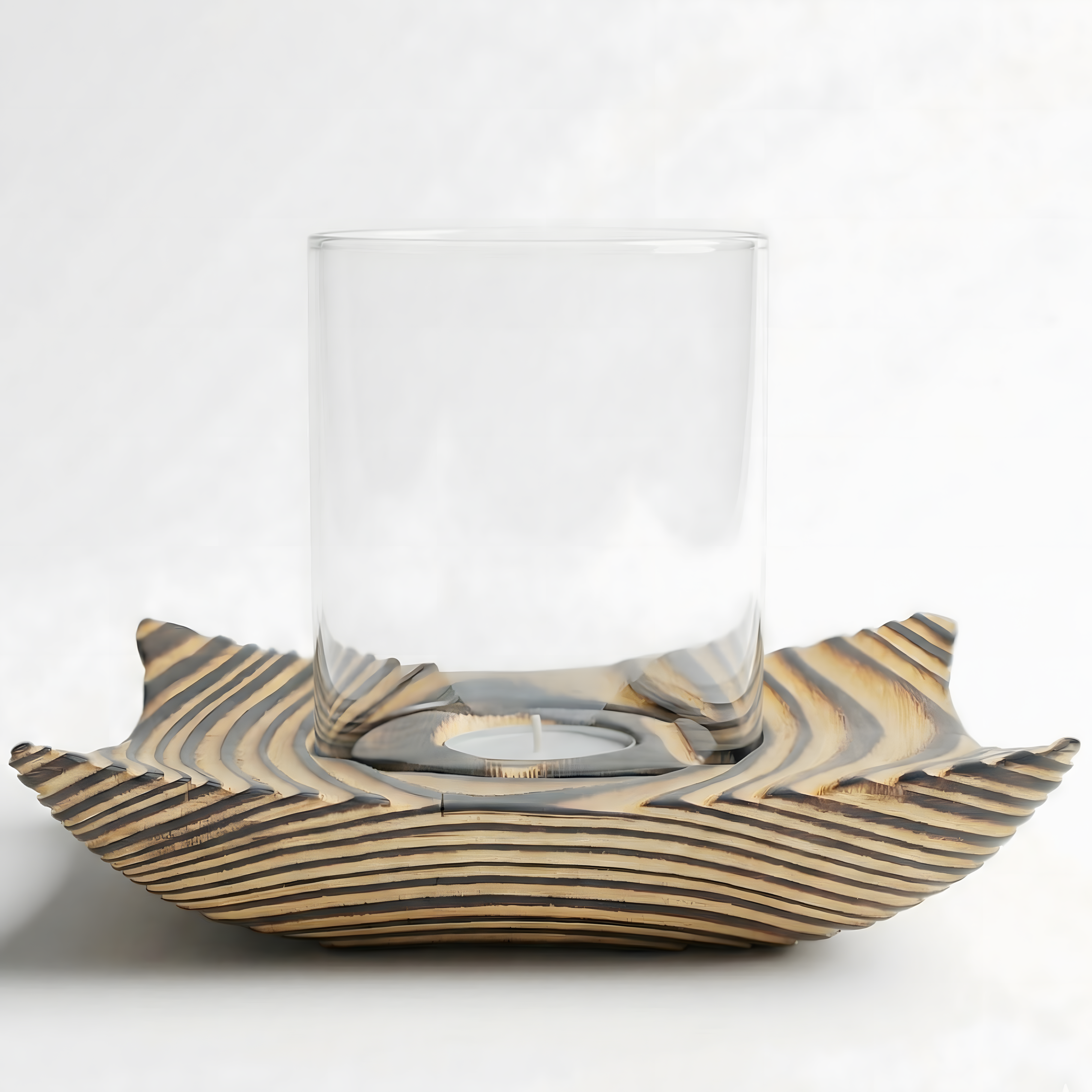 Doğal Renk Tealight Dış Mekan Mumluk