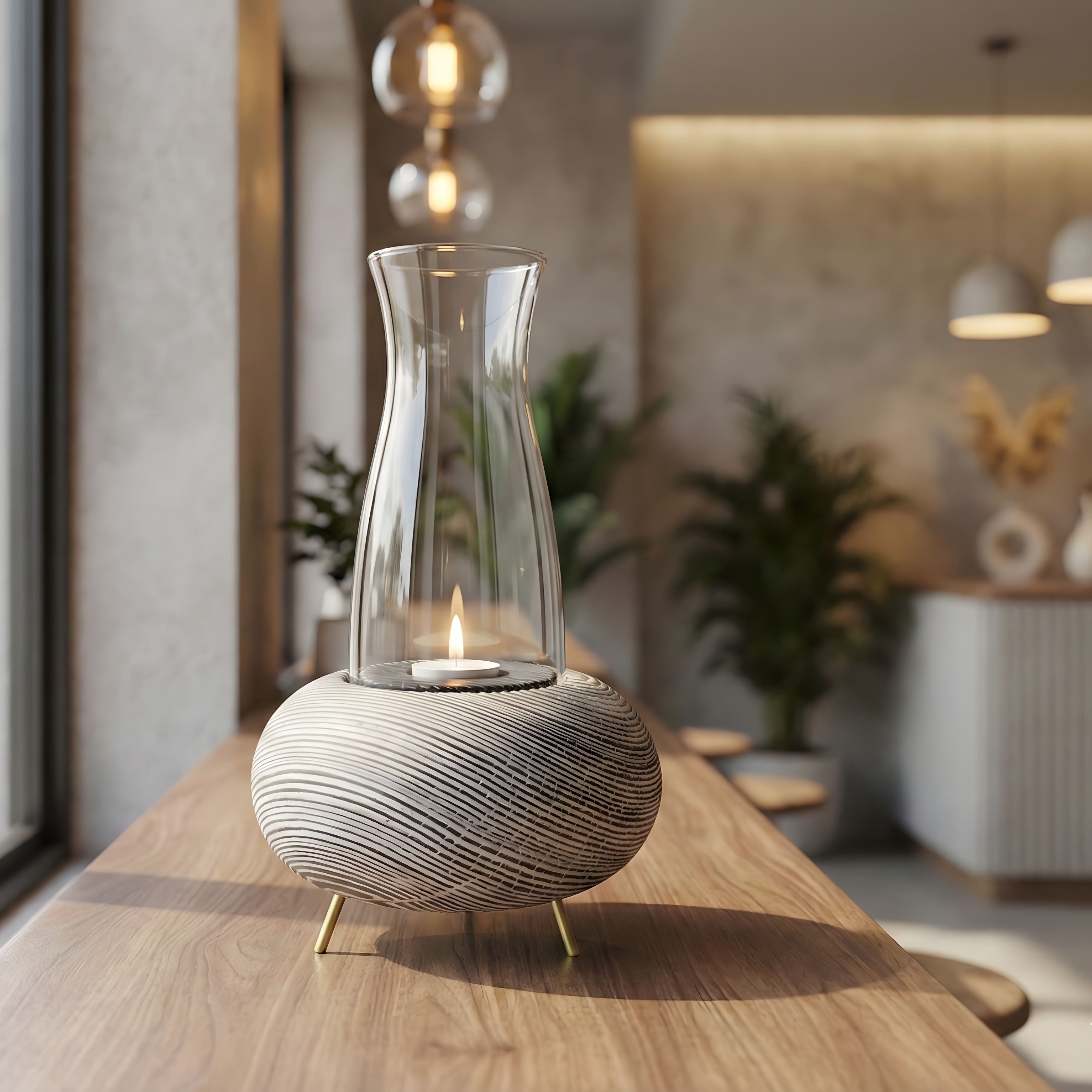 Eskitme Tealight Dış Mekan Mumluk