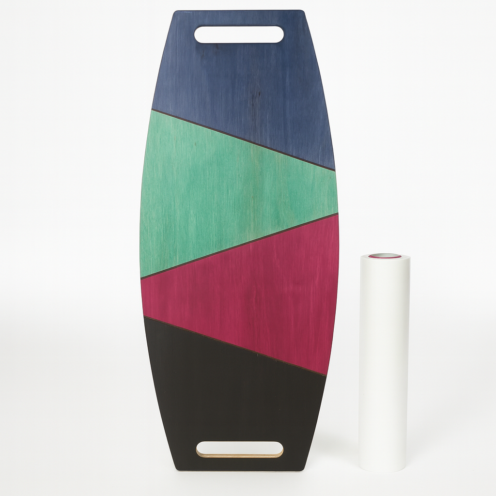Renkli Denge Tahtası Balance Roller Board Sörf Eğitim Tahtası Kaykay Eğitim Tahtası 73 x 31 CM – RB04