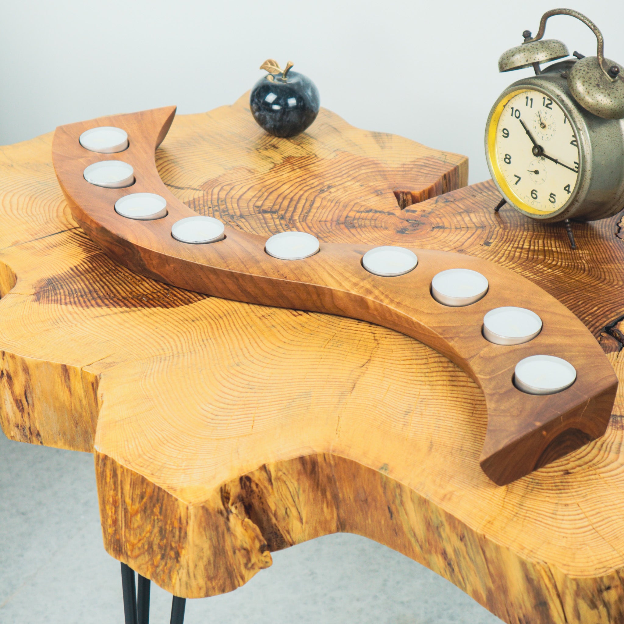 Ceviz Ağacı Tealight Mumluk