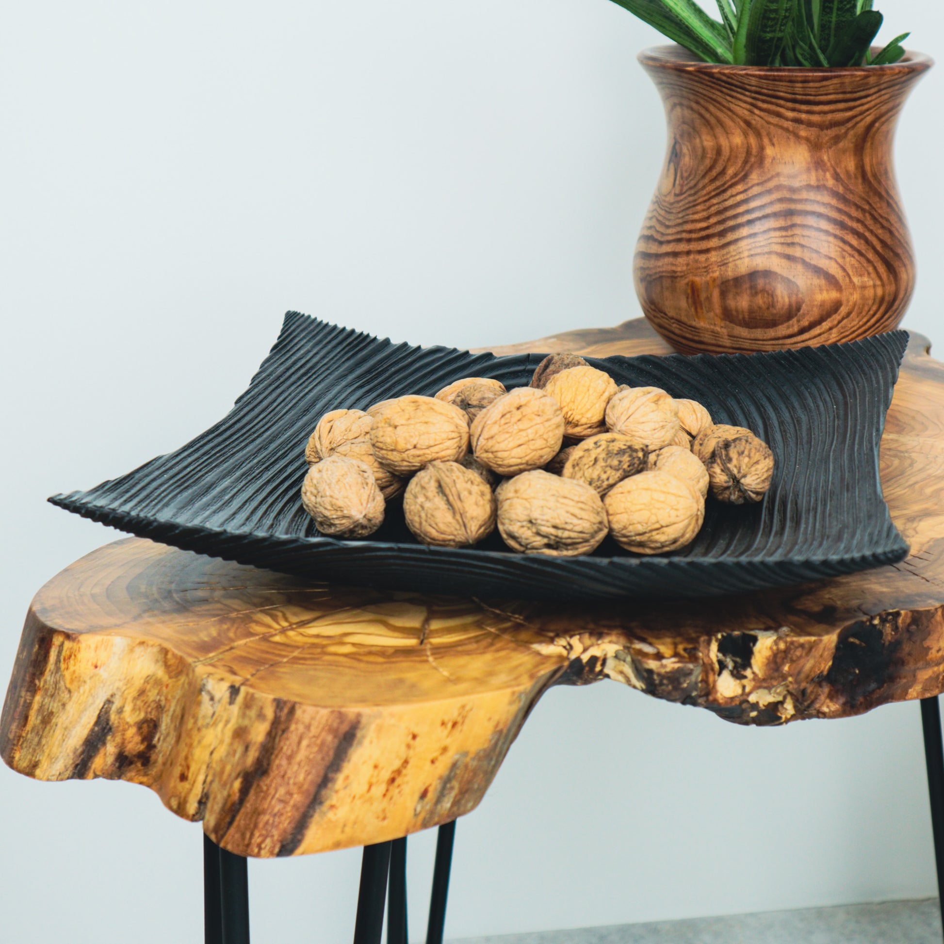 Köknar Ağacı Siyah Tabak