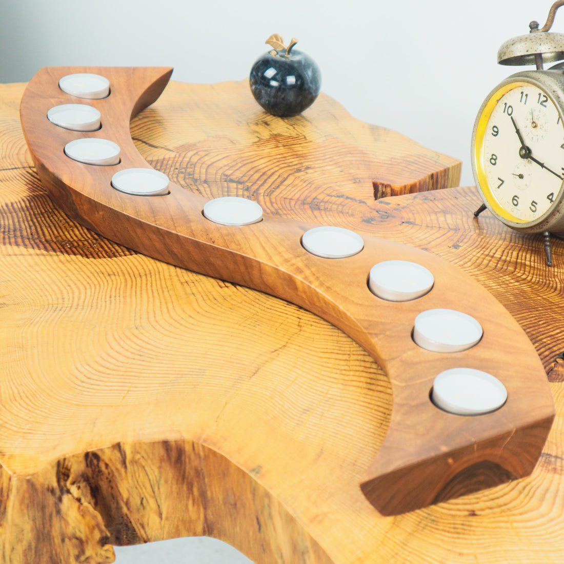 Ceviz Ağacı Tealight Mumluk