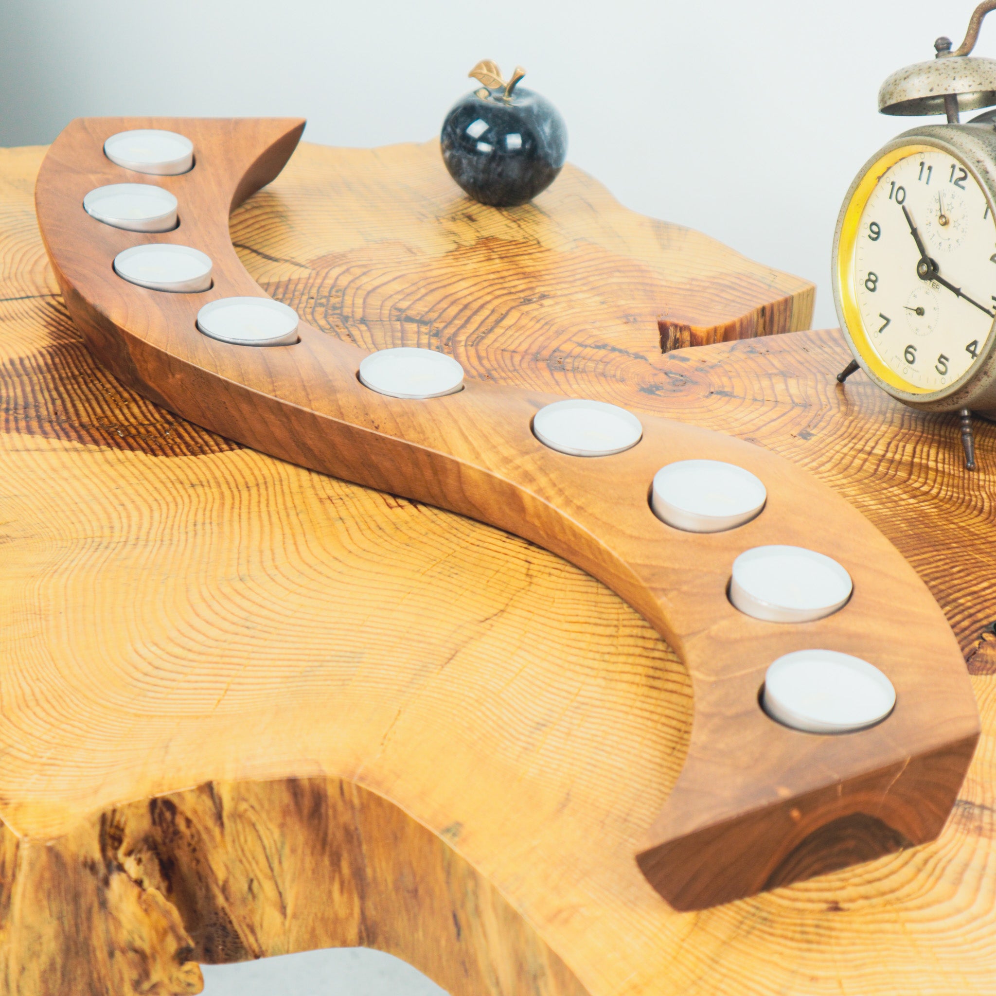 Ceviz Ağacı Tealight Mumluk