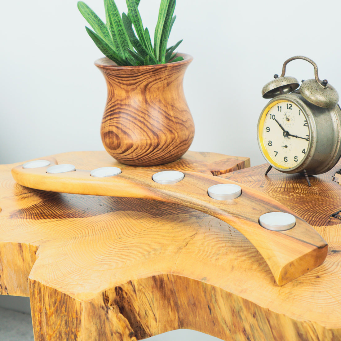 Ceviz Ağacı Tealight Mumluk