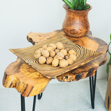 Köknar Ağacı Kare Tabak