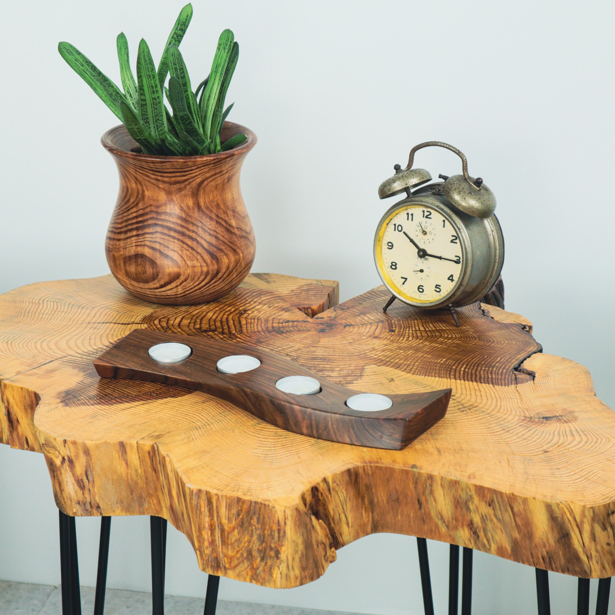 Ceviz Ağacı Tealight Mumluk