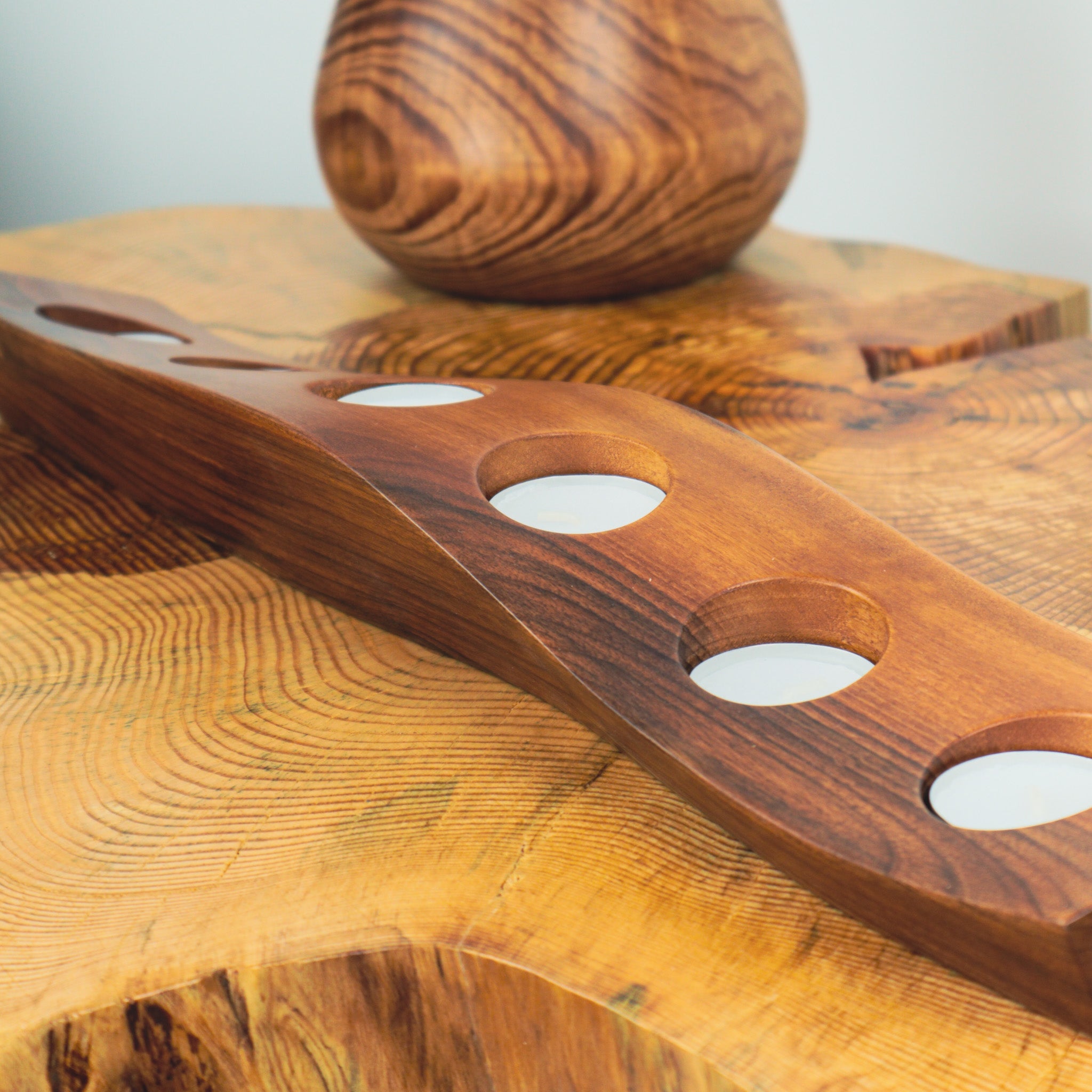 Ceviz Ağacı Tealight Mumluk