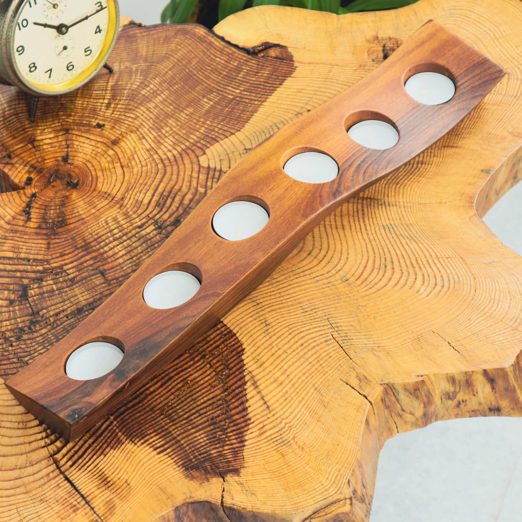Ceviz Ağacı Tealight Mumluk