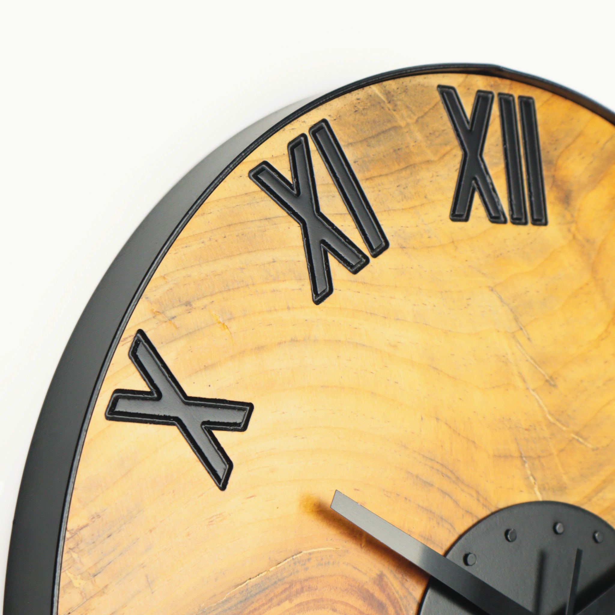 Çam Ağacı Tek Parça Duvar Saati